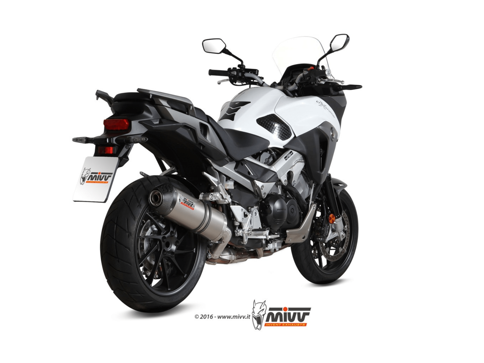 HONDA VFR 800 X CROSSRUNNER MIVV Exhaust OVAL Titanium Slip-On Silencer 2015-2020 - Slika 3