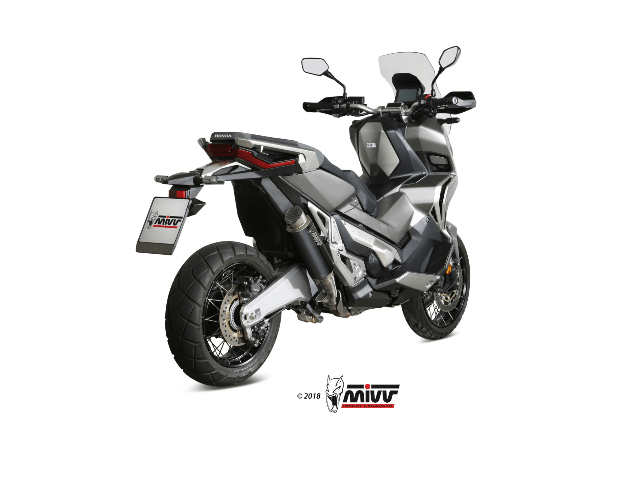 HONDA X-ADV 750 MIVV Exhaust GP PRO Black Slip-On Silencer 2017-2024 - immagine 3