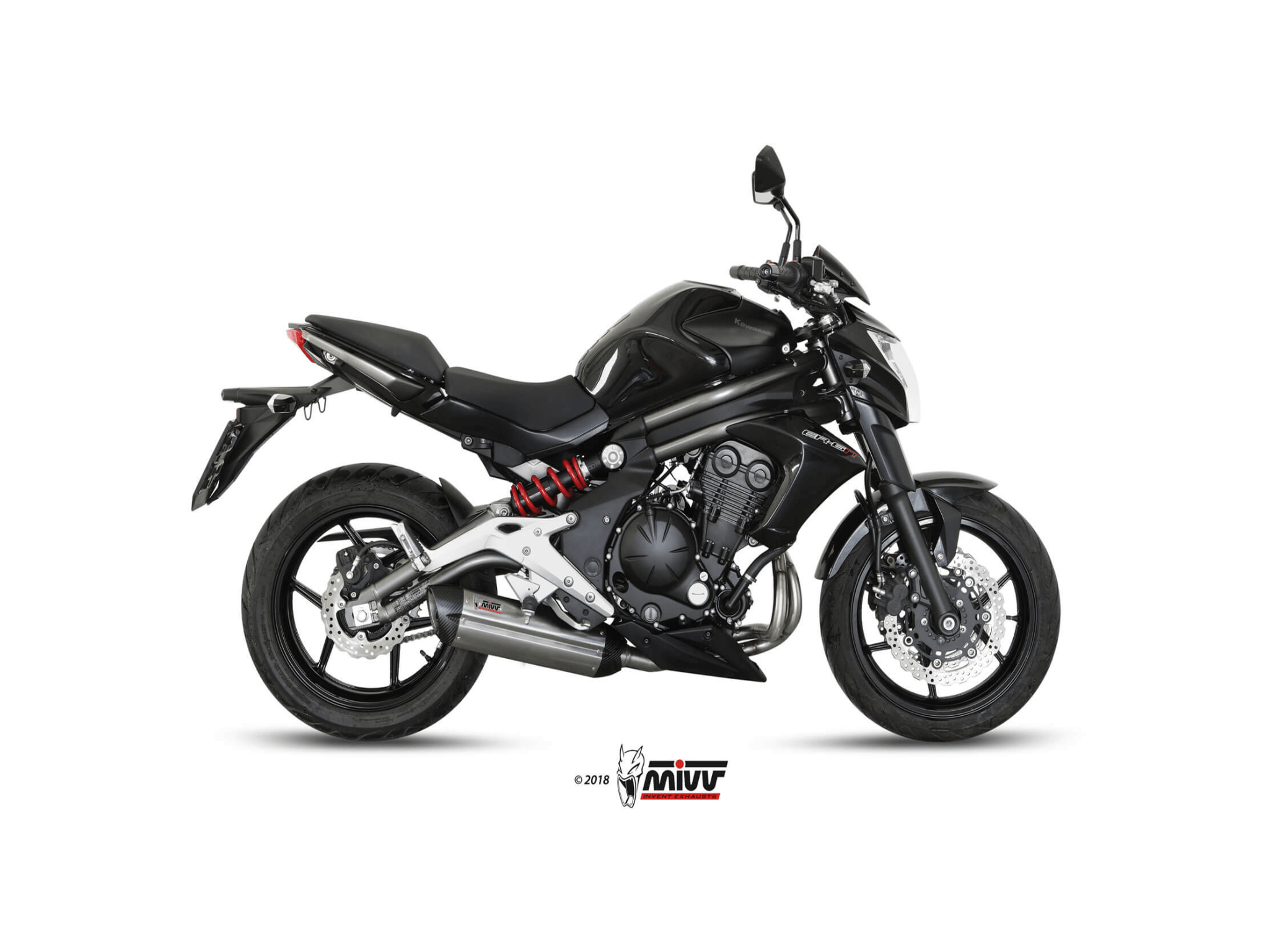 KAWASAKI ER-6N MIVV Exhaust Complete System with SUONO Silencer 2012-2016 - immagine 2