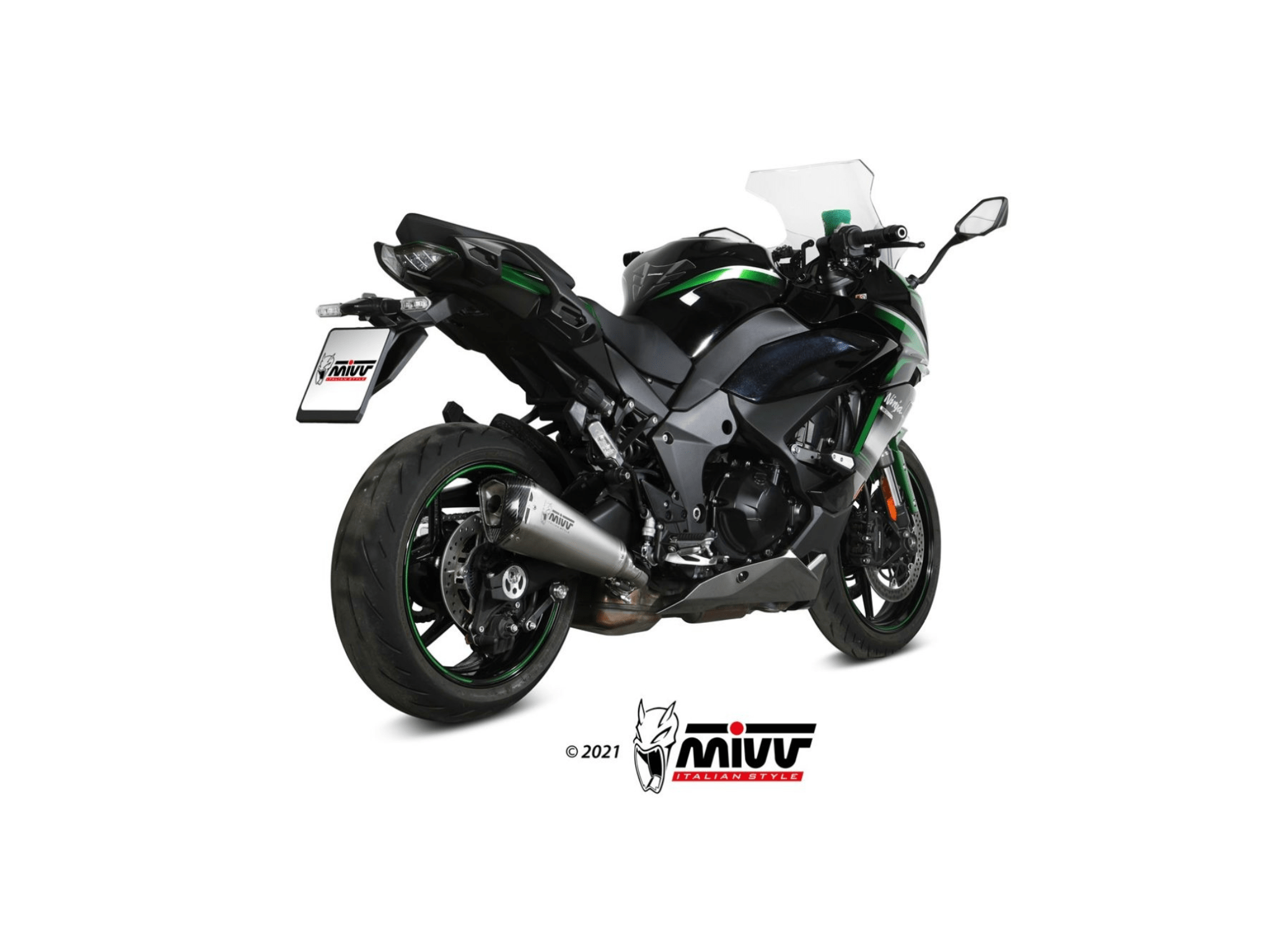KAWASAKI NINJA 1000 SX MIVV Exhaust DELTA RACE Slip-On Silencer 2020-2024 - immagine 3