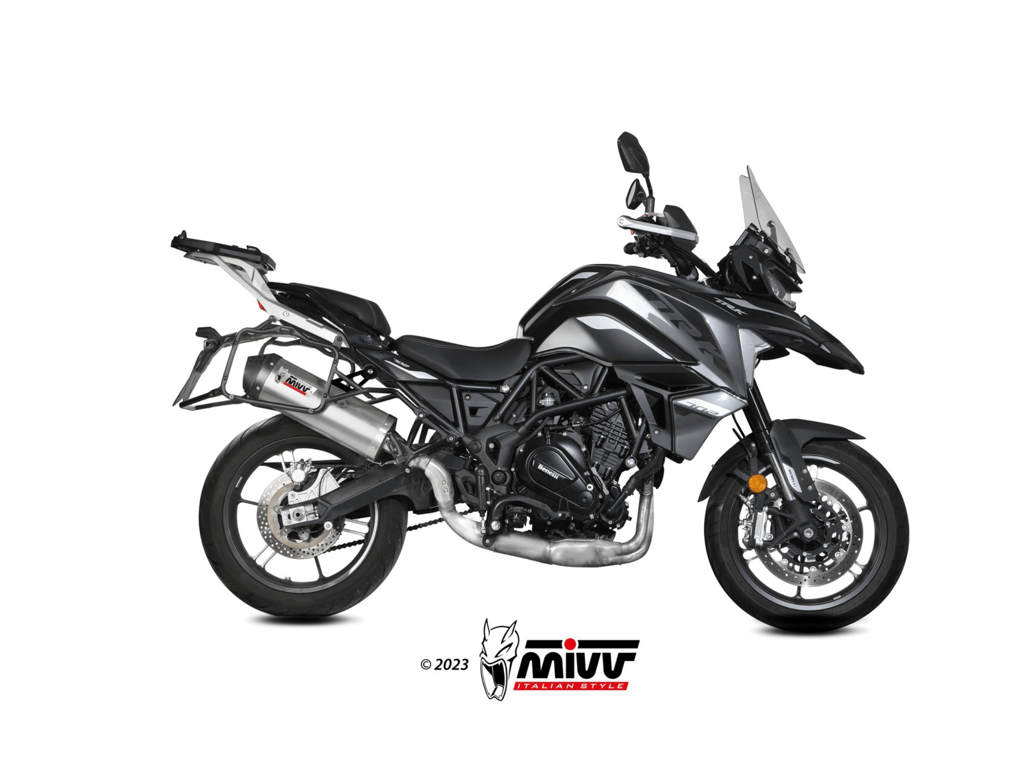 BENELLI TRK 702 / 702X MIVV Exhaust OVAL Slip-On Silencer 2025-2026 - Slika 2
