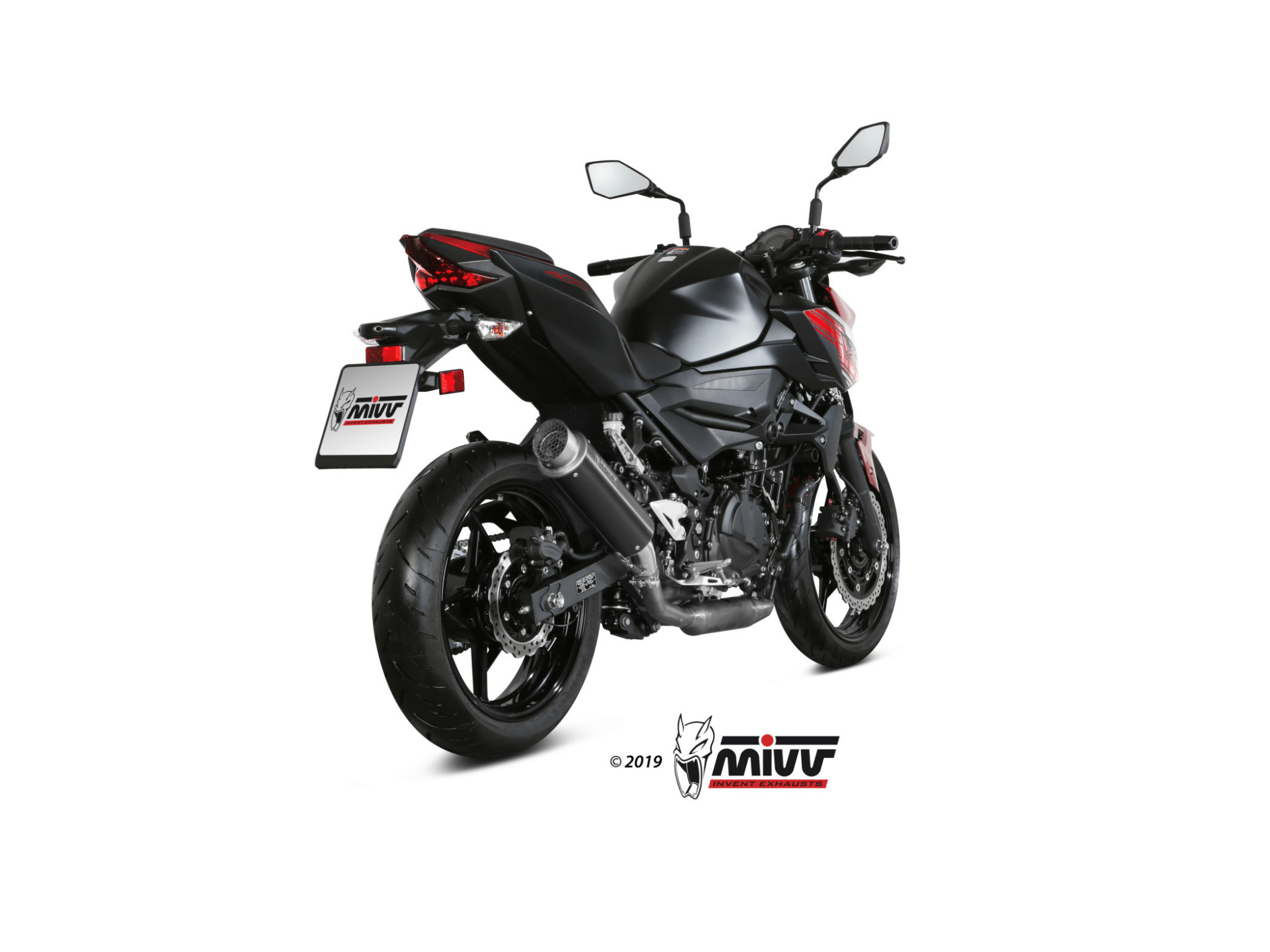 KAWASAKI Z 400 MIVV Exhaust GP PRO Black Slip-On Silencer 2019-2023 - Slika 3