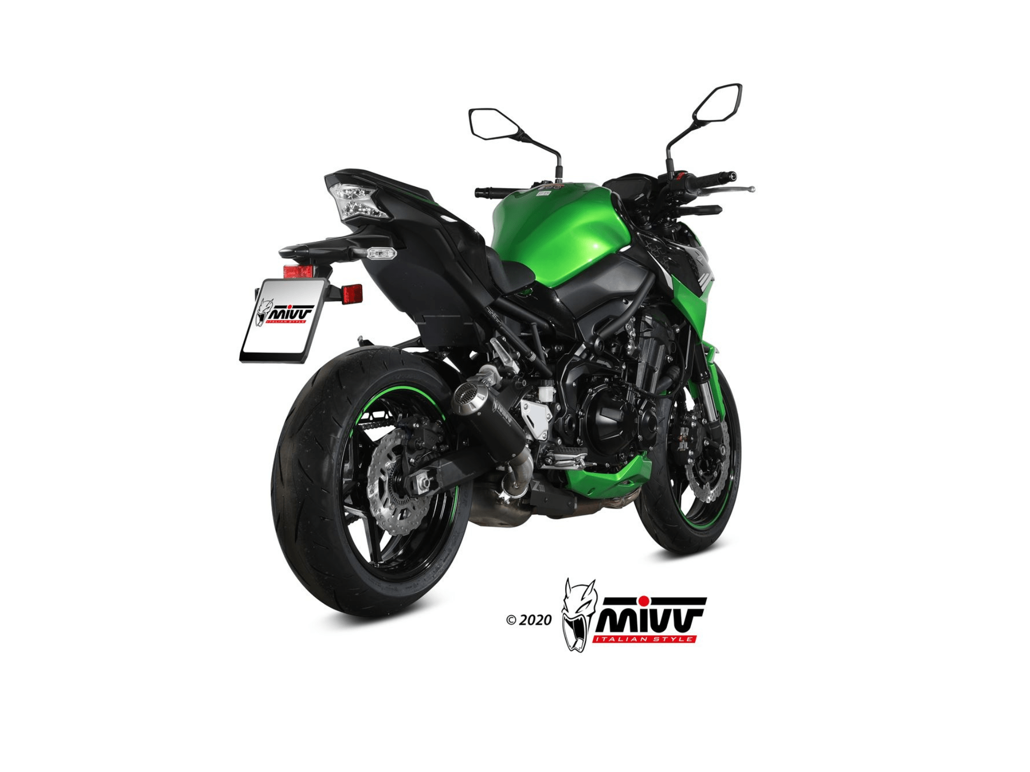 KAWASAKI Z 900 MIVV Exhaust MK3 Black Slip-On Silencer 2020-2024 - immagine 3