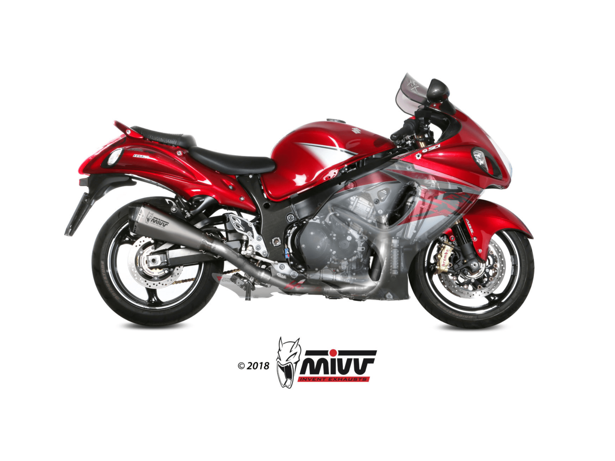 SUZUKI GSX-1300 R HAYABUSA MIVV Exhaust Complete Racing System 2008-2017 - Image 2