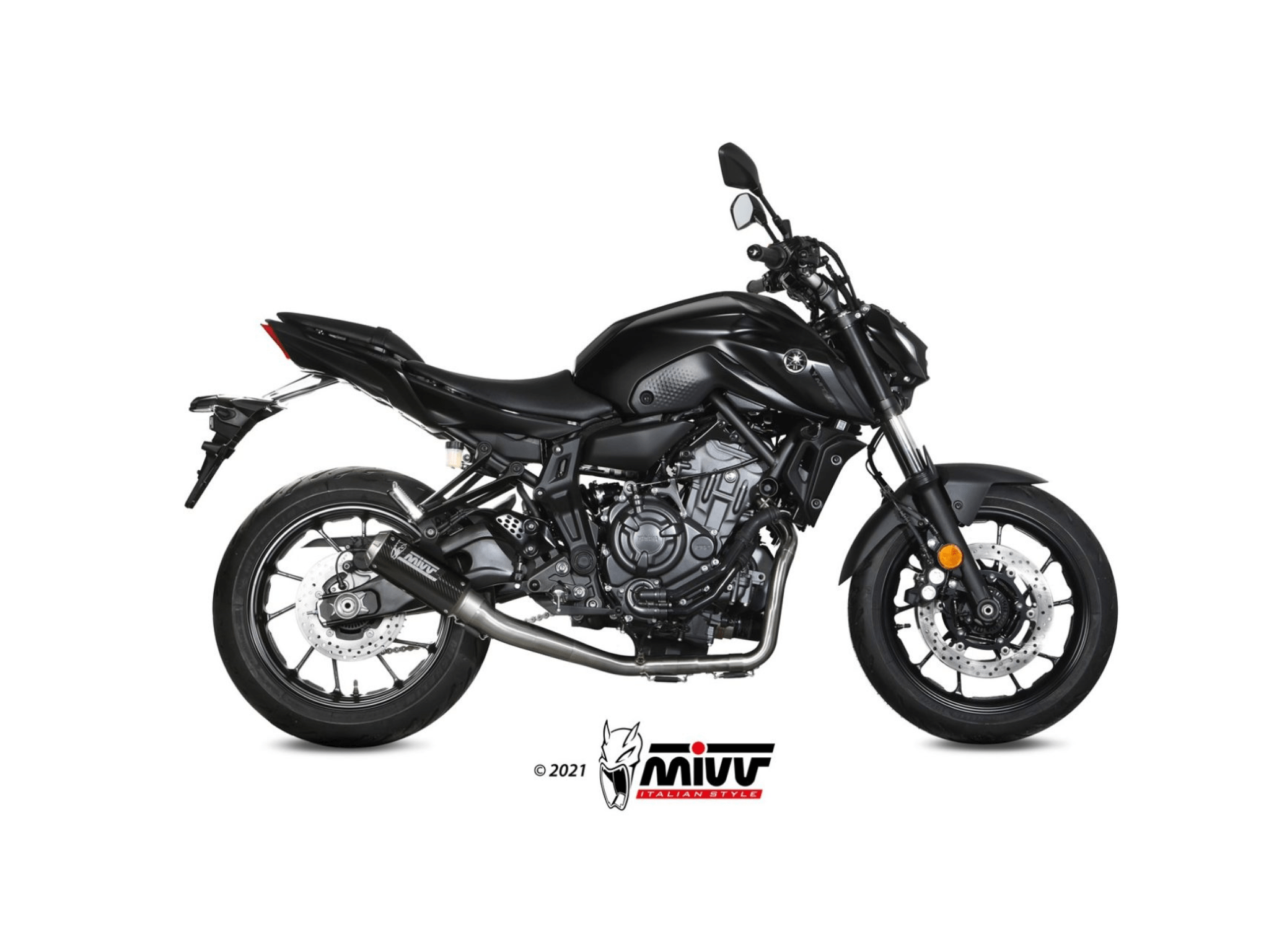 YAMAHA MT-07 MIVV Exhaust Complete System with MK3 Carbon Silencer 2021-2024 - Slika 2