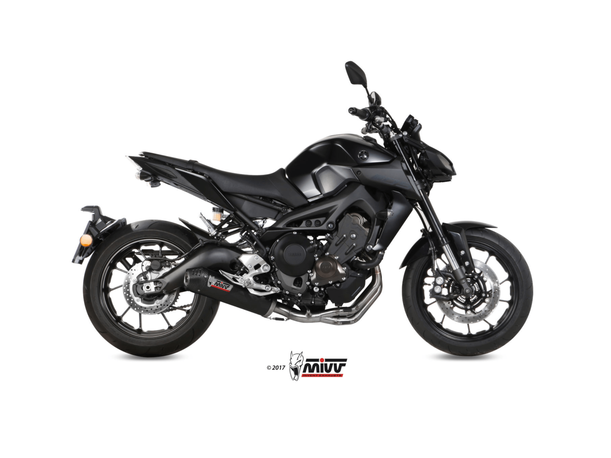 YAMAHA MT-09 MIVV Exhaust Complete System with OVAL Carbon Silencer 2013-2020 - Slika 2