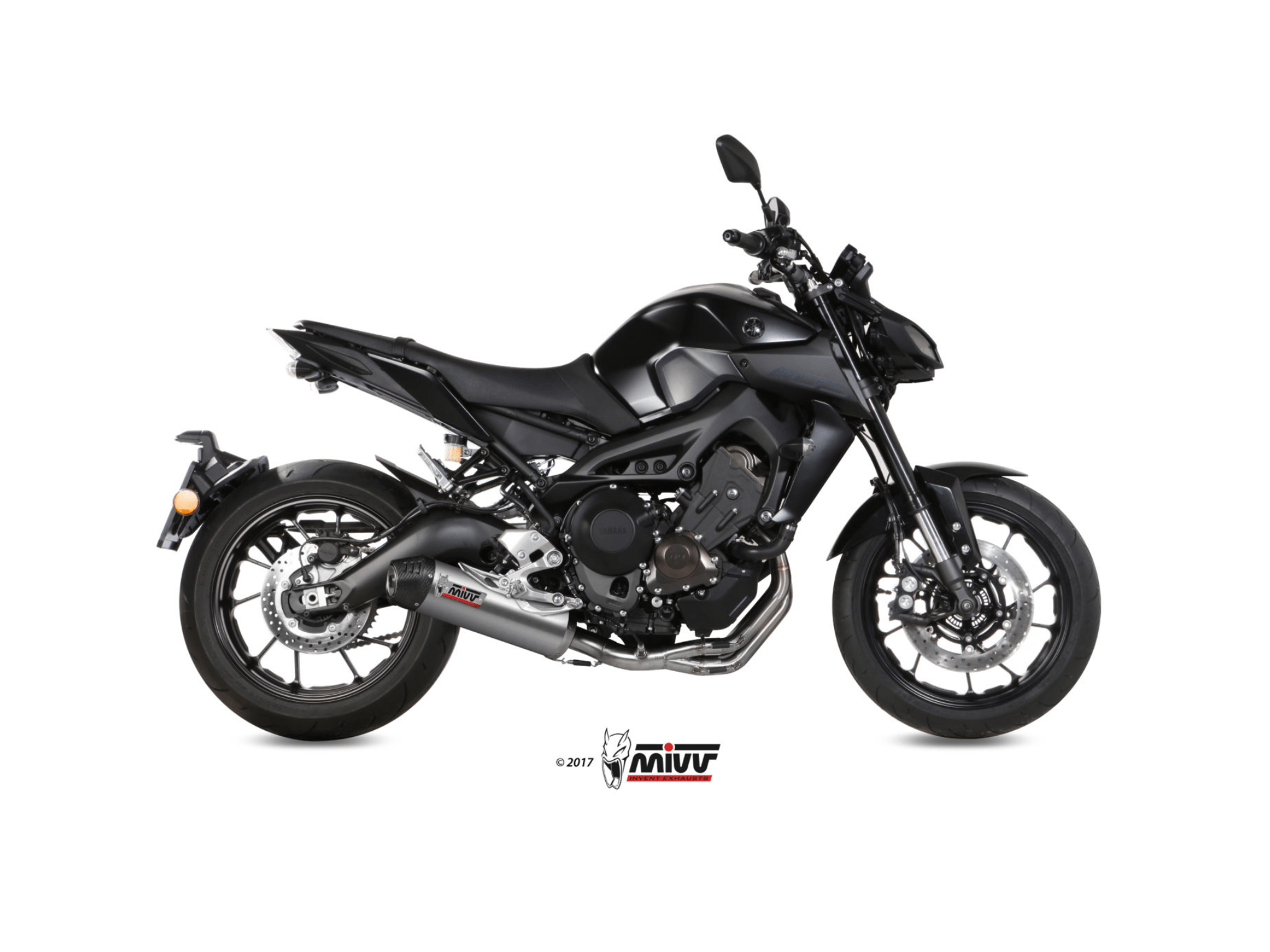 YAMAHA MT-09 MIVV Exhaust Complete System with OVAL Titanium Silencer 2013-2020 - Slika 2