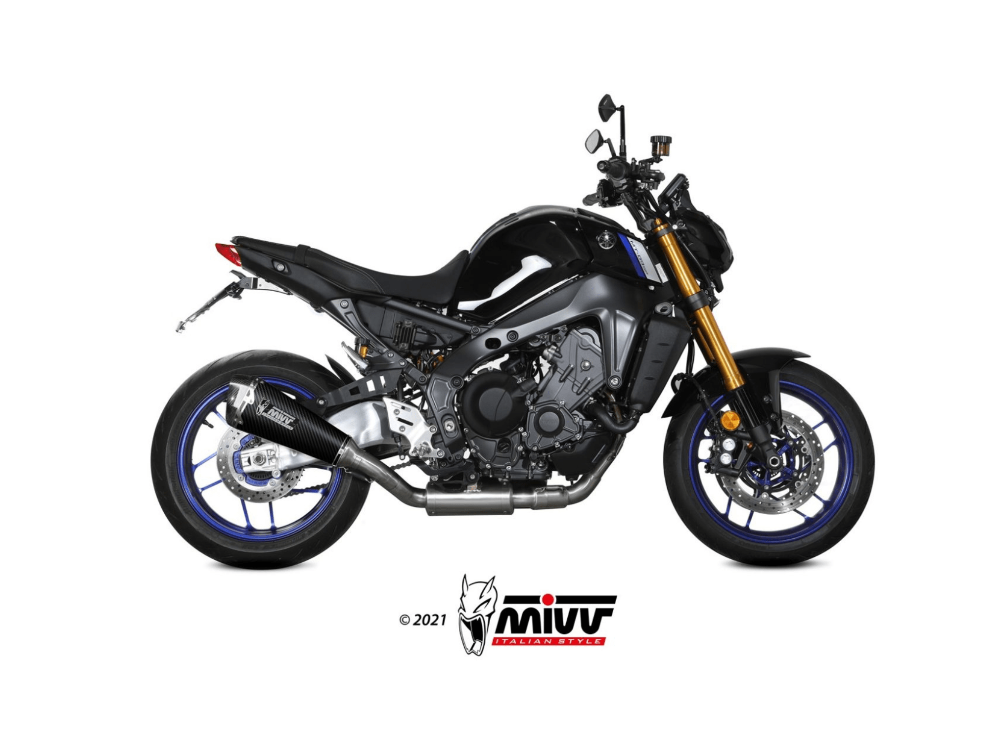 YAMAHA MT-09 MIVV Exhaust Complete System with DELTA RACE Carbon Silencer 2021-2023 - Slika 2
