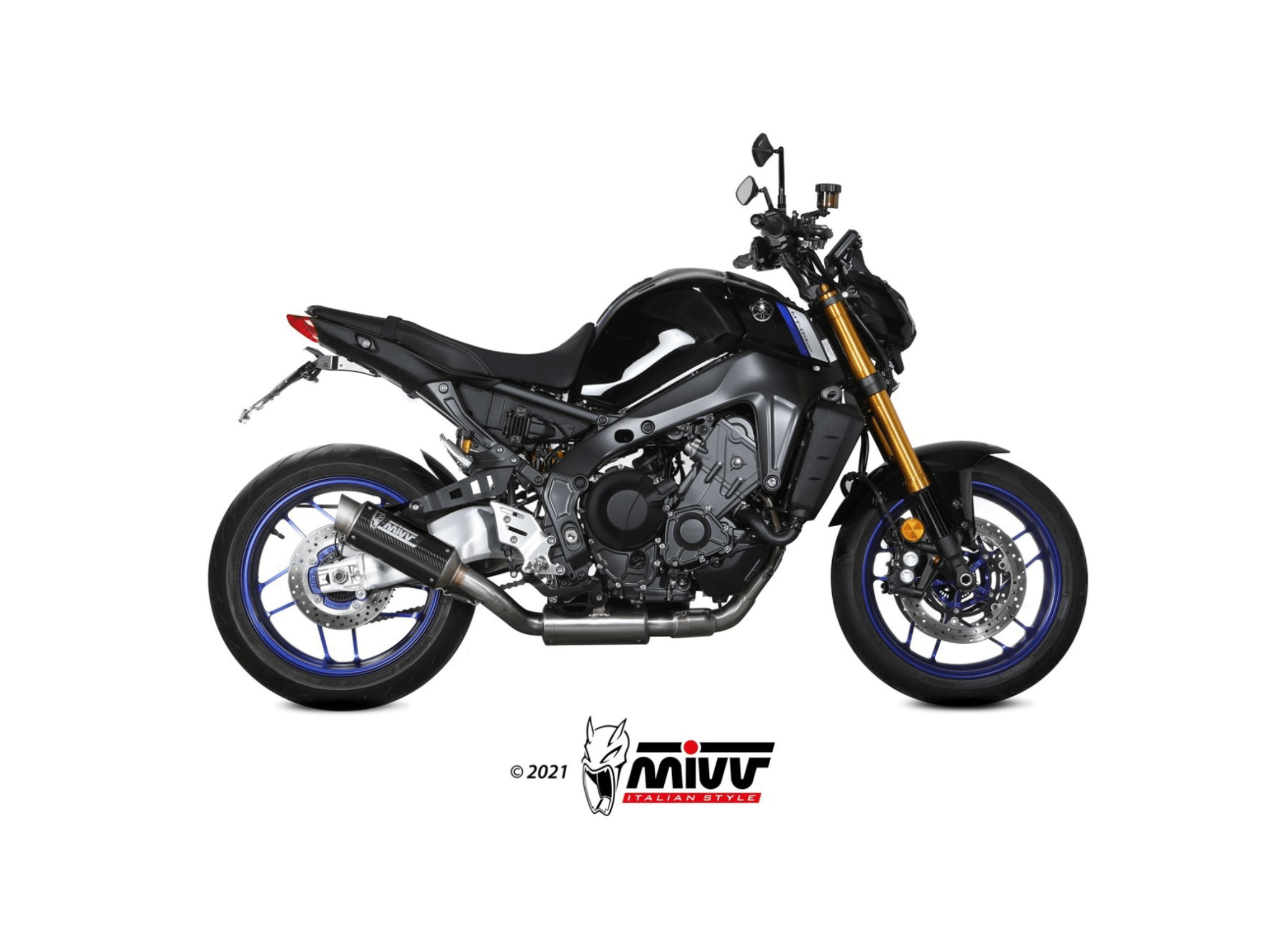 YAMAHA MT-09 MIVV Exhaust Complete System with GP PRO Carbon Silencer 2021-2023 - Slika 2