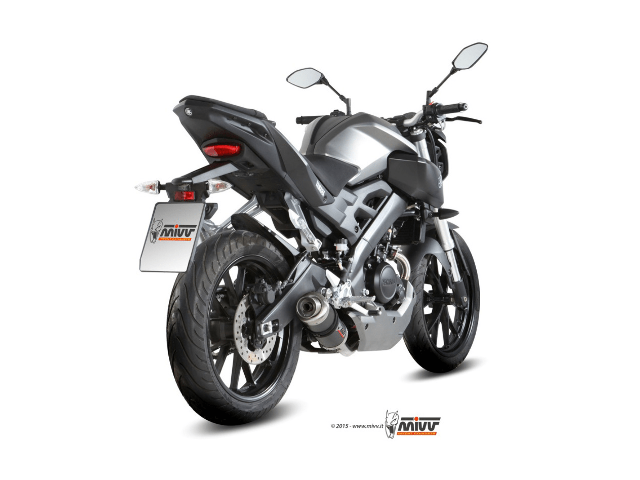 YAMAHA MT-125 MIVV Exhaust Complete System with GP Carbon Silencer 2015-2019 - Image 3