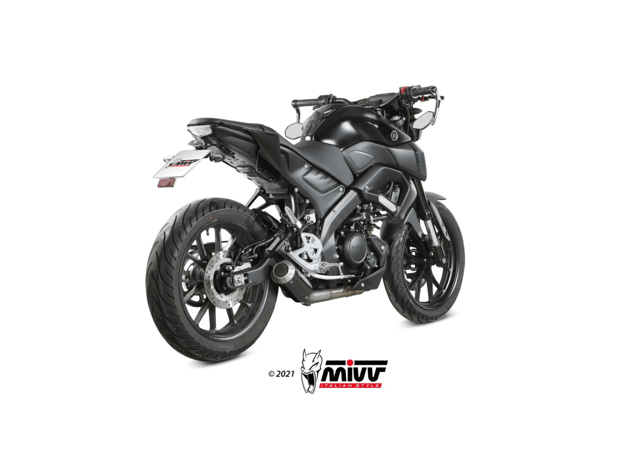 YAMAHA MT-125 MIVV Exhaust Complete System with MK3 Carbon Silencer 2020-2024 - Slika 3