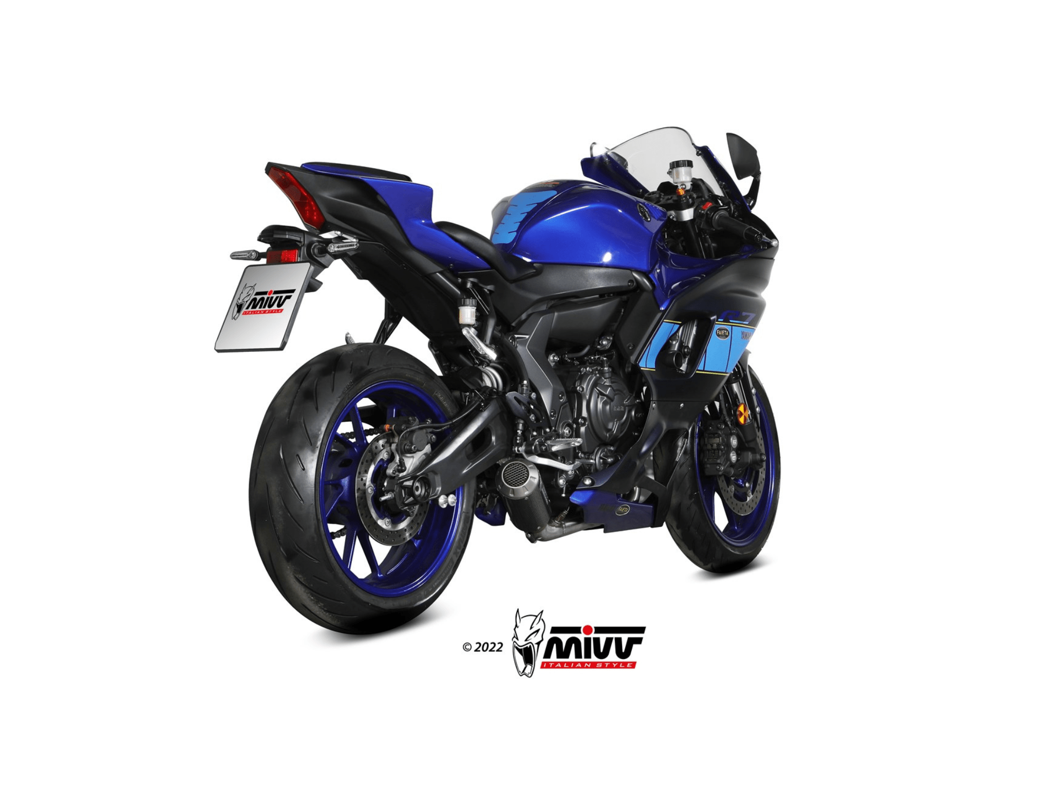 YAMAHA R7 MIVV Exhaust Complete Racing System with MK3 Carbon Silencer 2022-2024 - Image 3