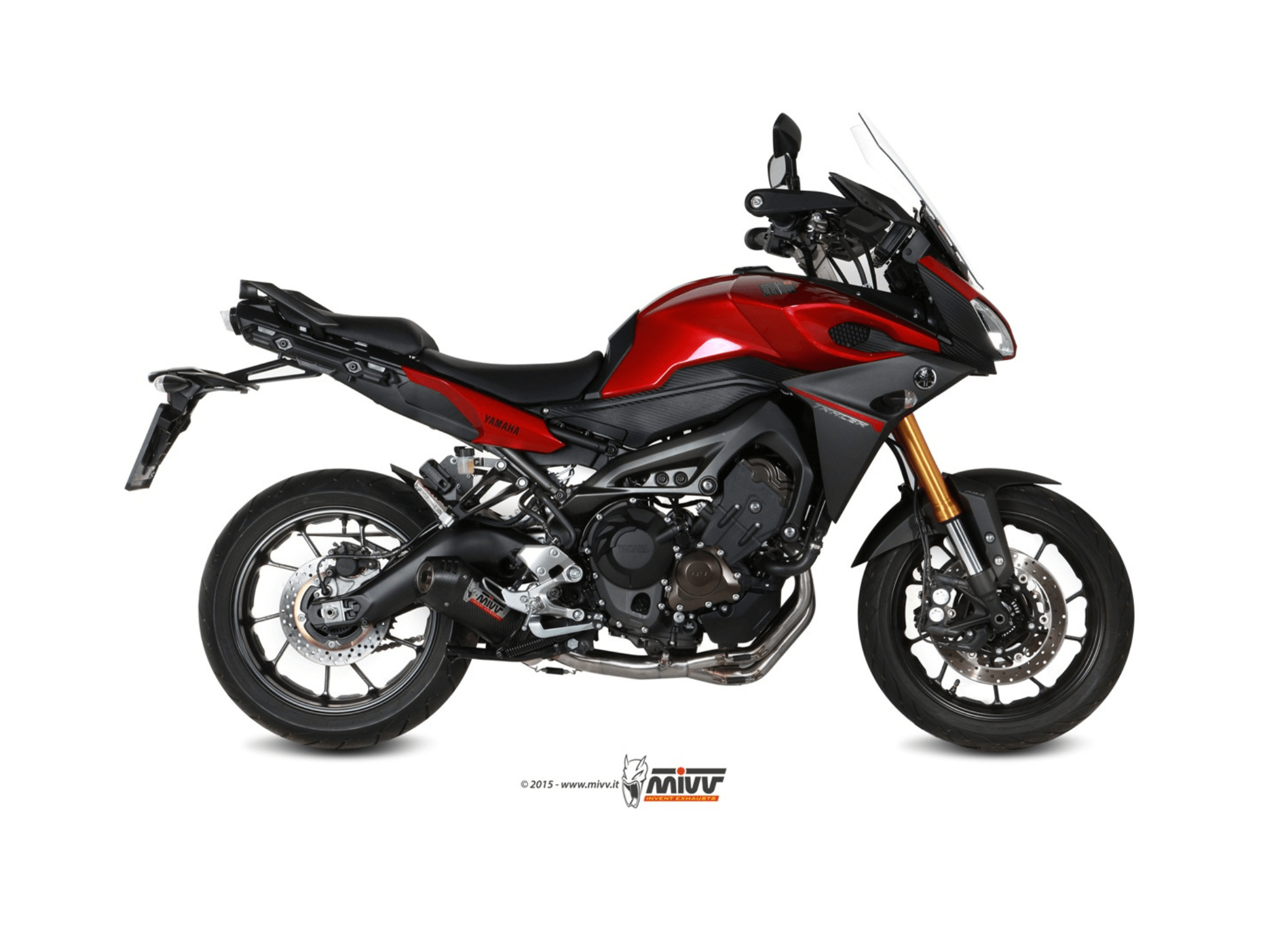 YAMAHA TRACER 900 GT MIVV Exhaust Complete System with Oval Carbon Silencer 2015-2020 - Slika 2