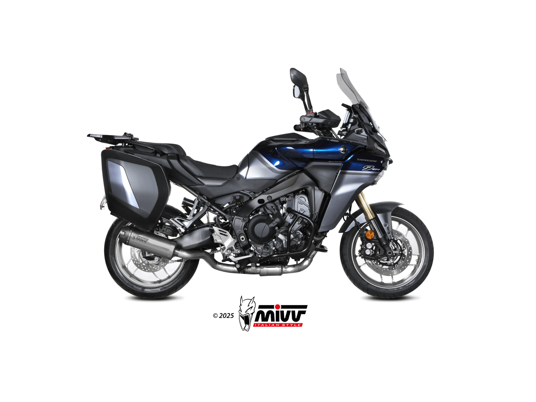 YAMAHA TRACER 9 MIVV Exhaust Complete System with AK-1 Titanium Silencer 2025-2026 - Slika 2