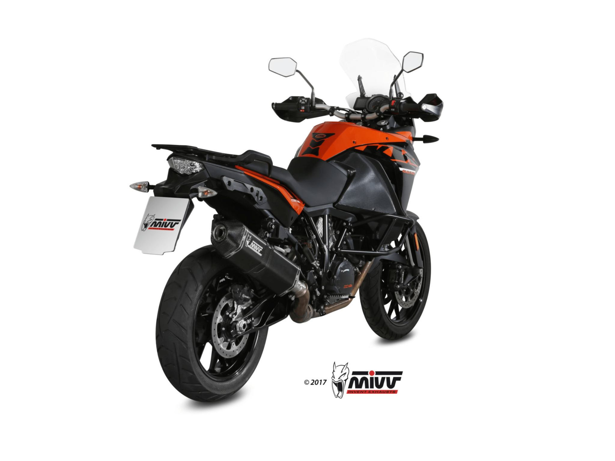KTM 1090 ADVENTURE MIVV Exhaust SPEED EDGE Black Slip-On Silencer 2017-2019 - immagine 3