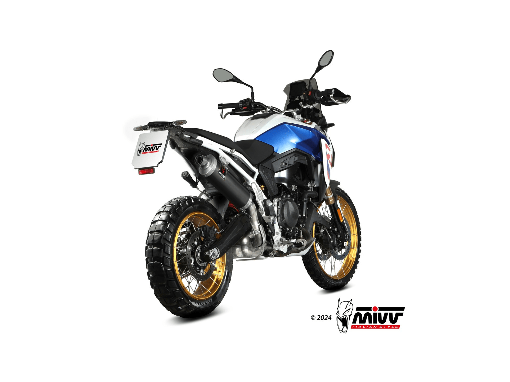 BMW F 900 GS MIVV Exhaust DAKAR Black Slip-On Silencer 2024-2026 - Slika 3