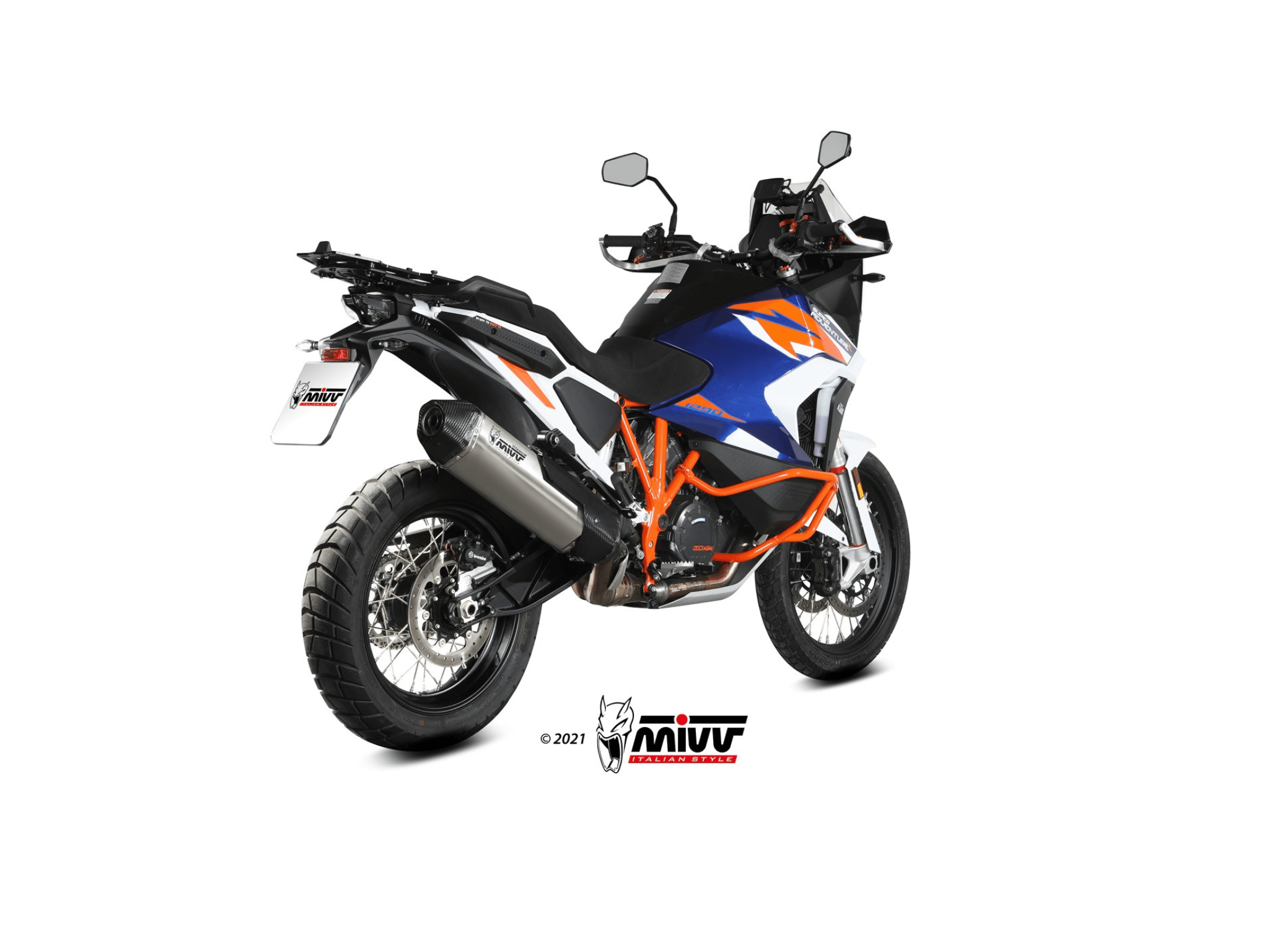 KTM 1290 SUPERADVENTURE S / R MIVV Exhaust SPEED EDGE Titanium Slip-On Silencer 2021-2024 - Image 3