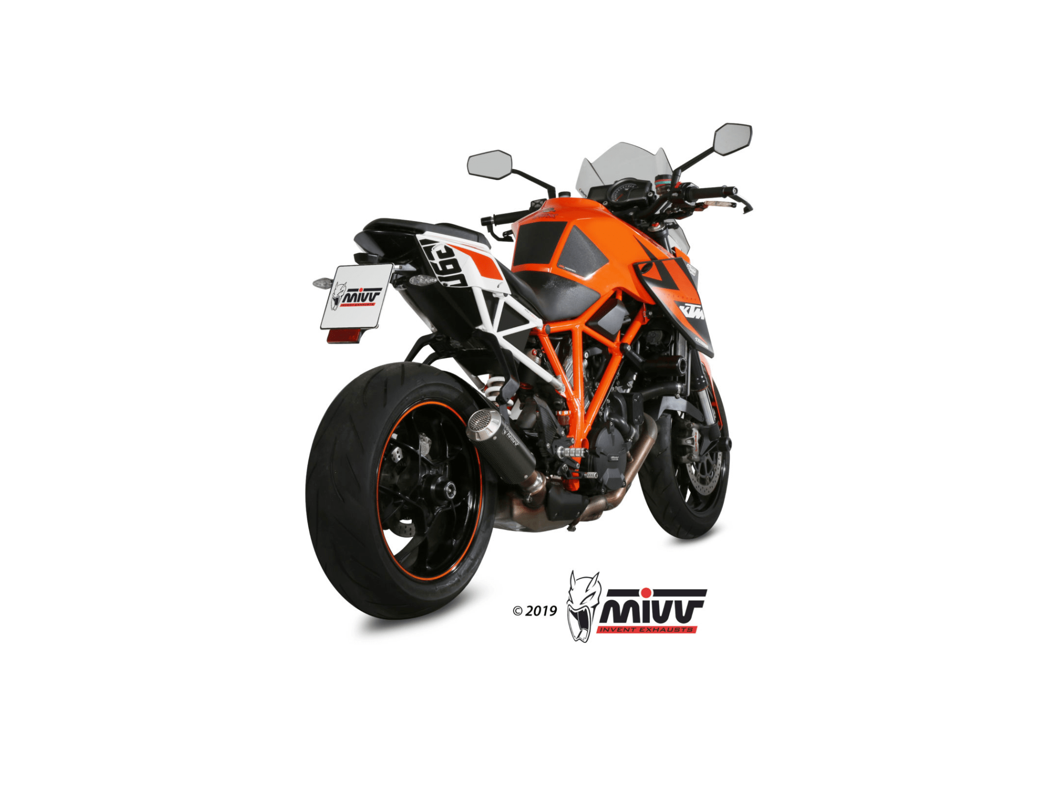 KTM 1290 SUPERDUKE MIVV Exhaust MK3 Carbon Slip-On Silencer 2014-2019 - Image 3