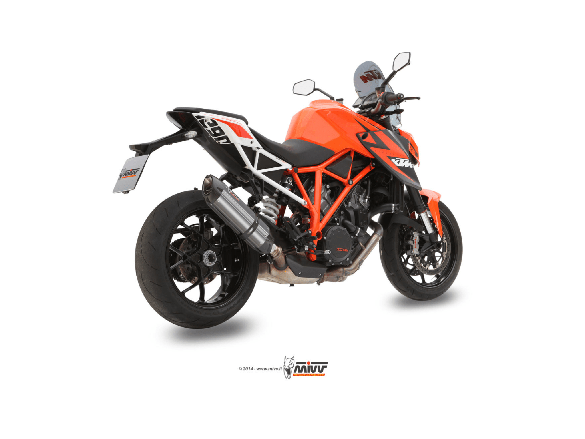 KTM 1290 SUPERDUKE MIVV Exhaust SUONO Slip-On Silencers 2014-2019 - Image 3