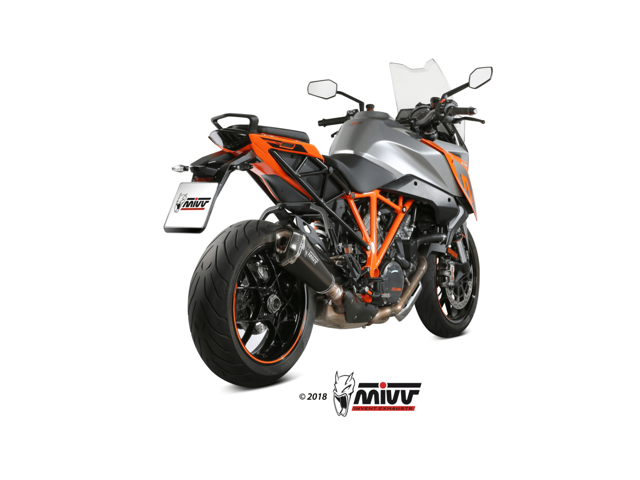 KTM 1290 SUPERDUKE GT MIVV Exhaust DELTA RACE Black Slip-On Silencer 2016-2024 - Image 3