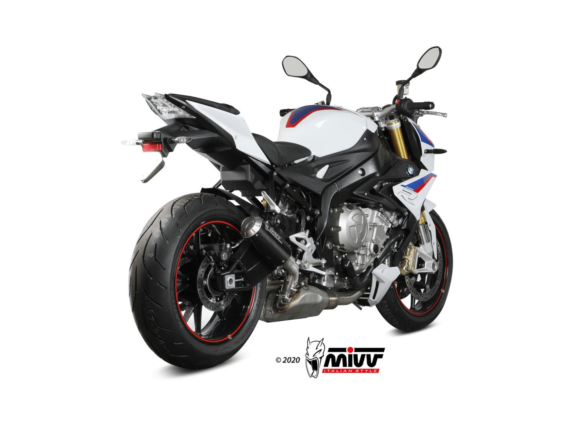 BMW S 1000 R MIVV Exhaust MK3 Carbon Slip-On Silencer 2017-2020 - Image 3