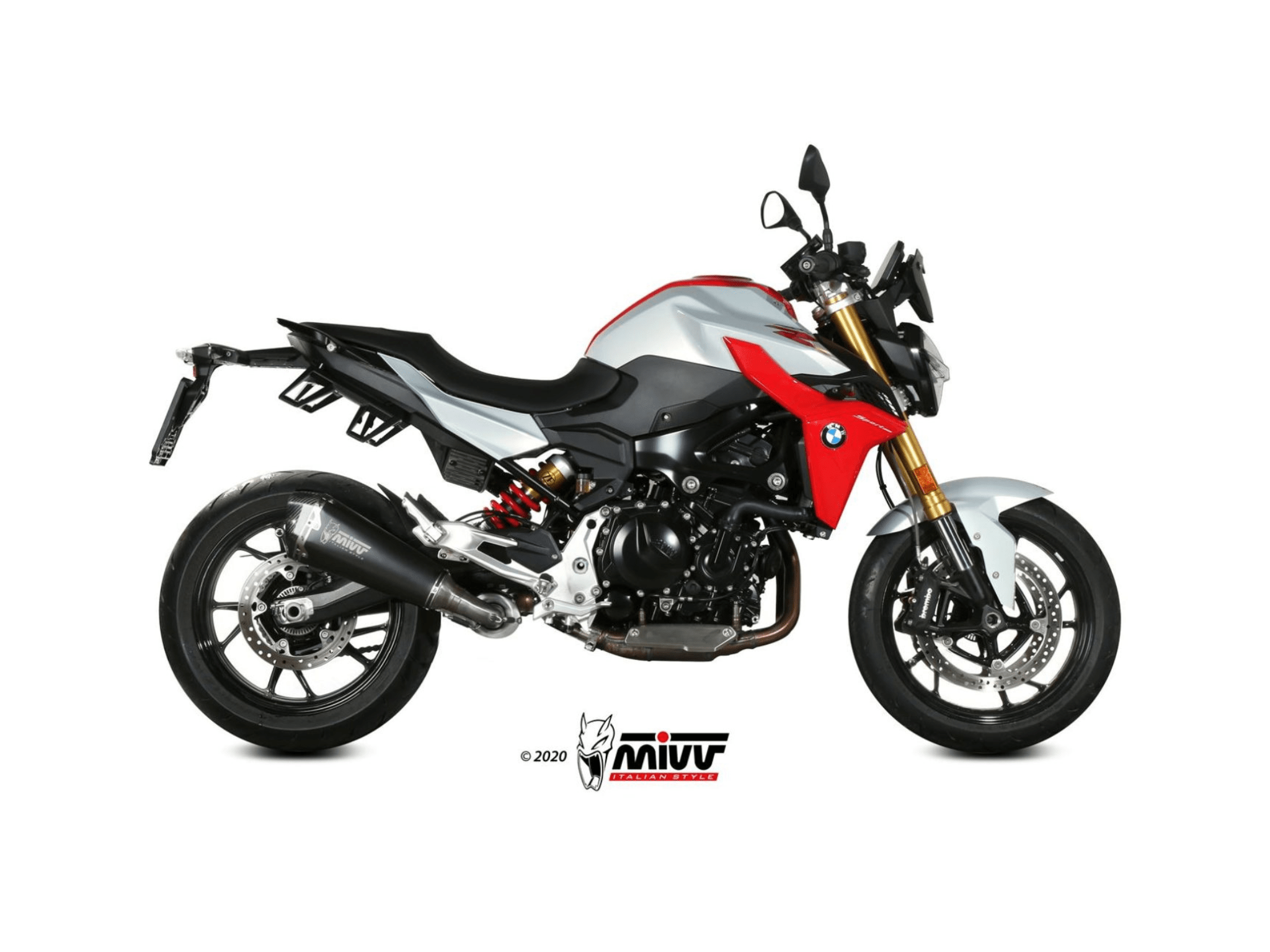 BMW F 900 R MIVV Exhaust DELTA RACE Black Slip-On Silencer 2020-2026 - Slika 2