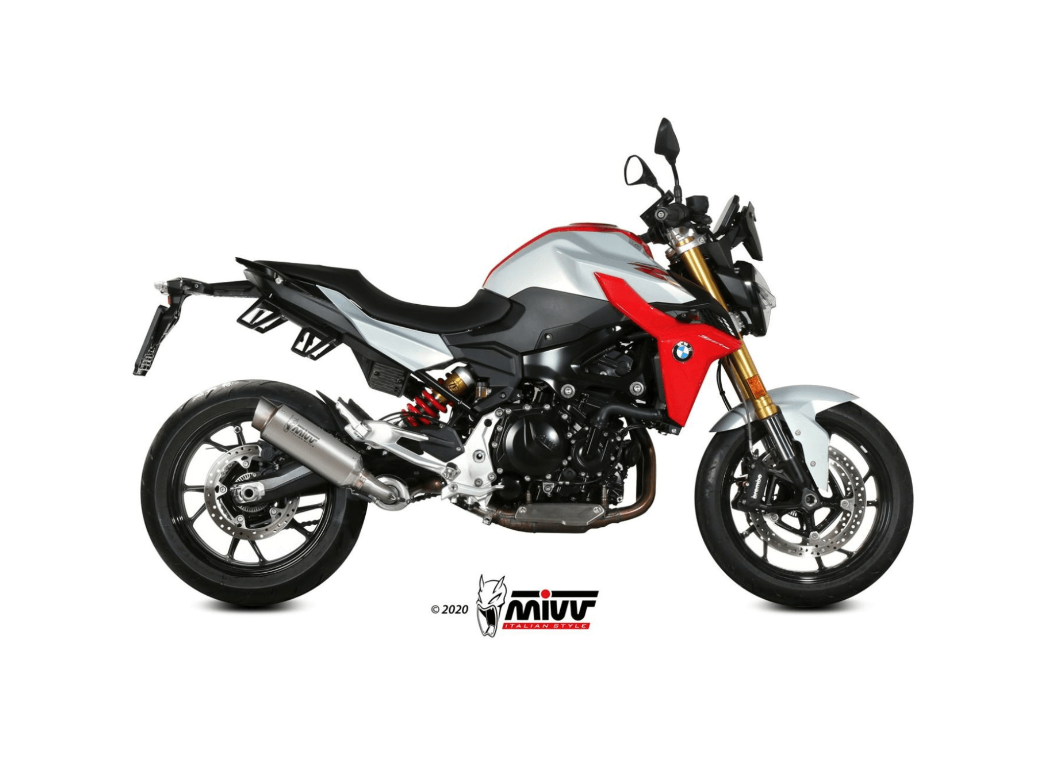 BMW F 900 R MIVV Exhaust GP PRO Titanium Slip-On Silencer 2020-2026 - Image 2