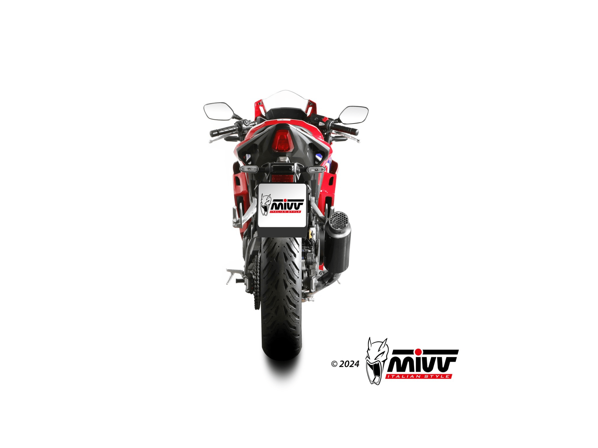 HONDA CBR 500 R MIVV Exhaust GP PRO Black Slip-On Silencer 2024-2026 - immagine 4