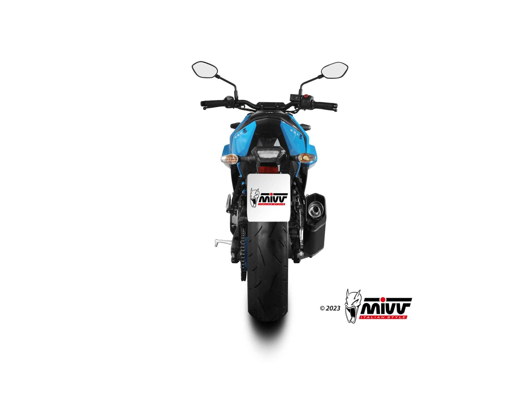 SUZUKI GSX-8S MIVV Exhaust Complete System with SR-1 Black Silencer 2022-2024 - Slika 4