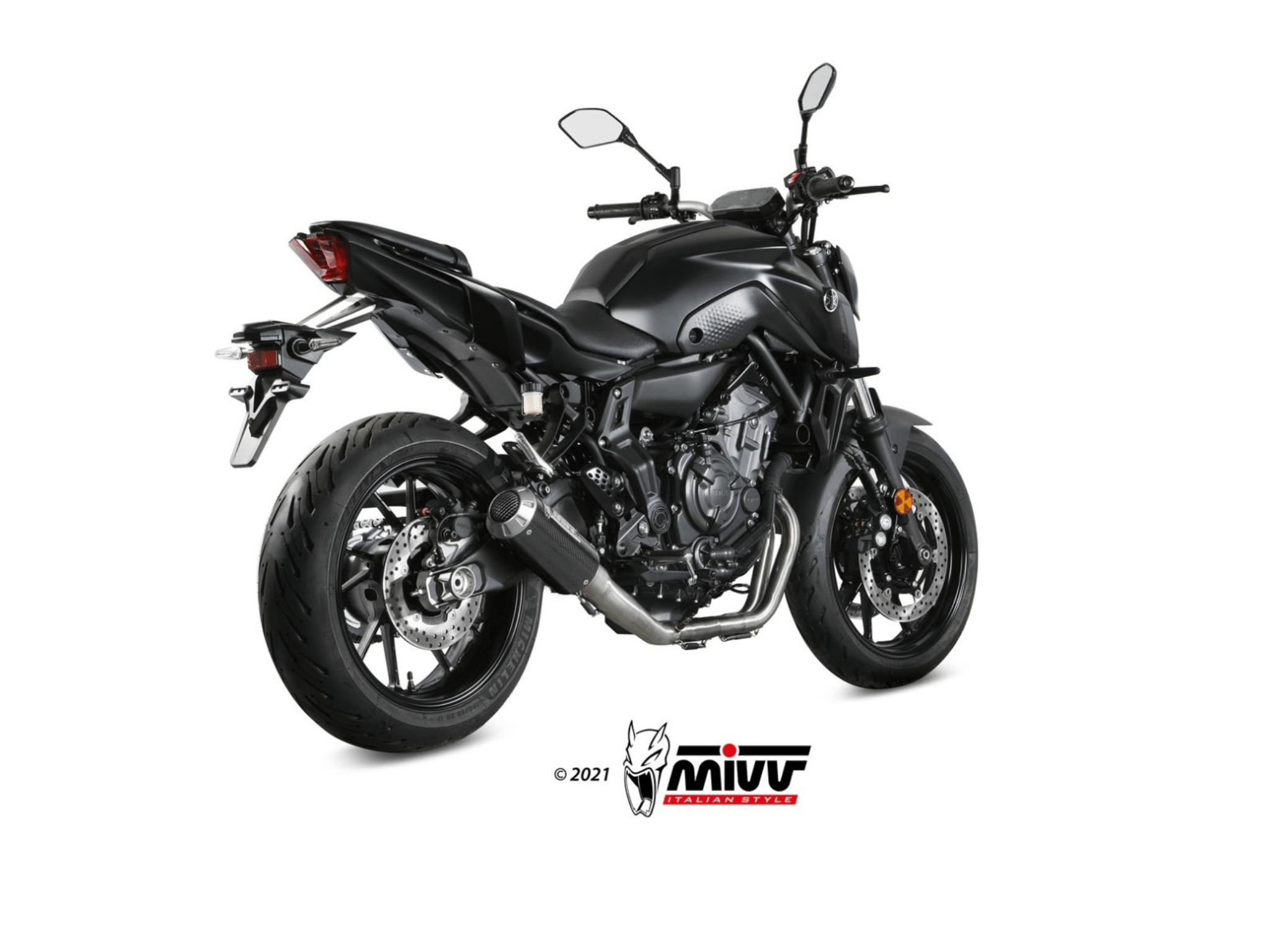 YAMAHA MT-07 MIVV Exhaust Complete System with MK3 Carbon Silencer 2021-2024 - Slika 3