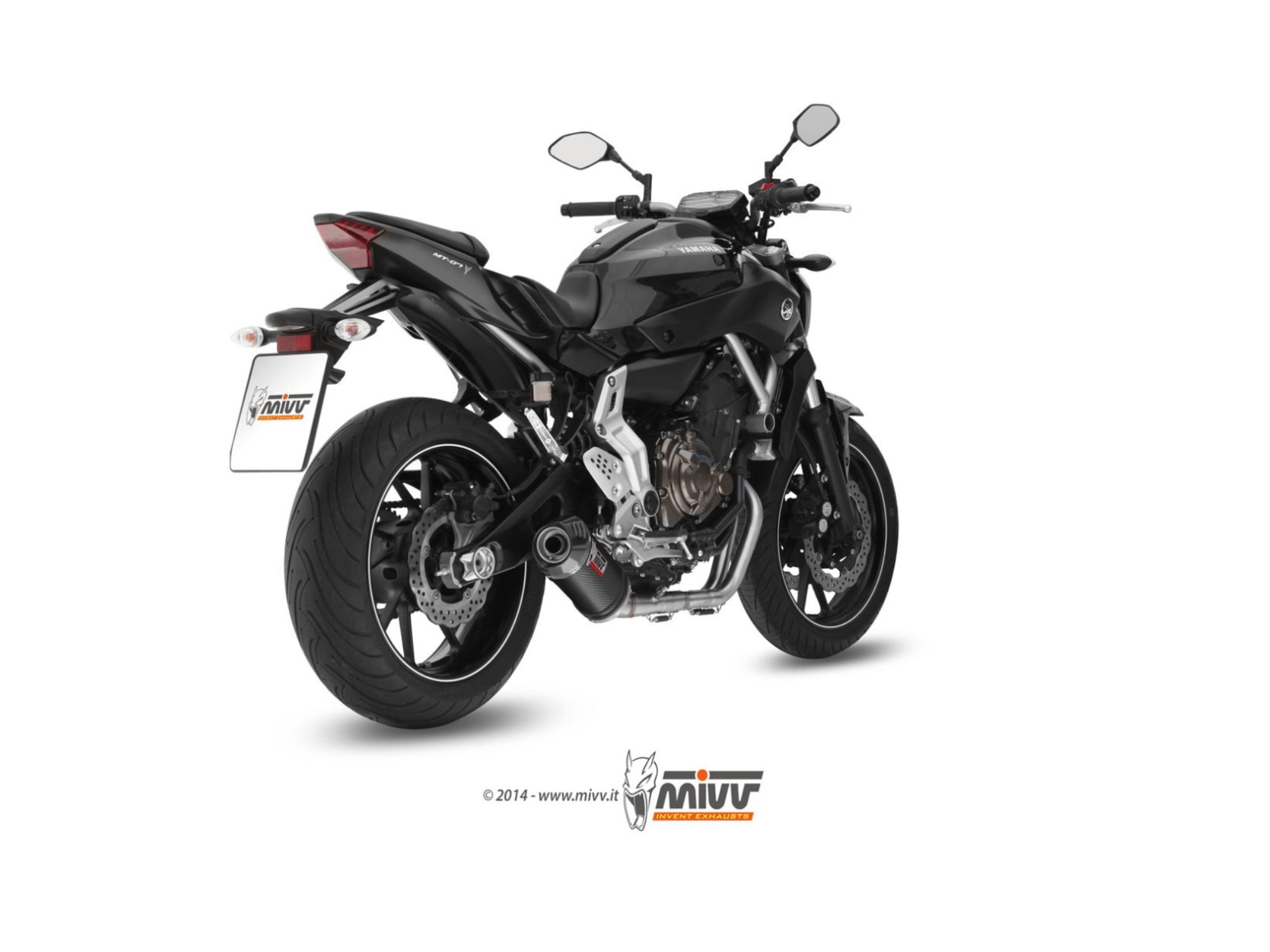 YAMAHA MT-07 MIVV Exhaust Complete System with OVAL Carbon Silencer 2021-2024 - Slika 3
