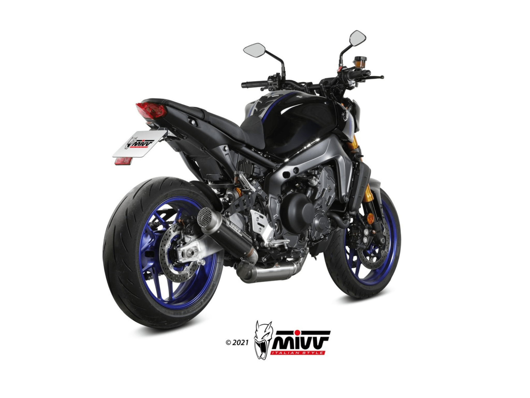 YAMAHA MT-09 MIVV Exhaust Complete System with GP PRO Carbon Silencer 2021-2023 - Slika 3