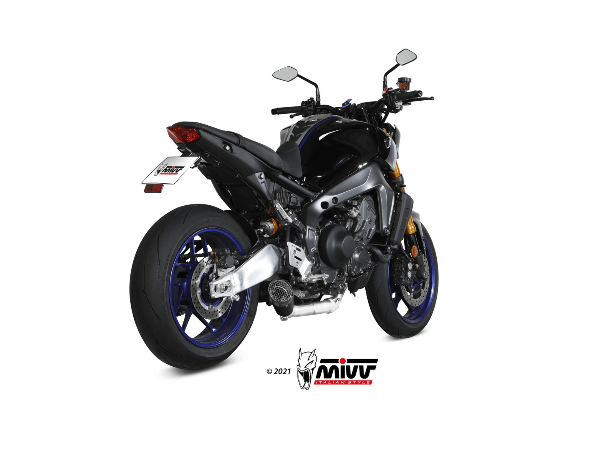YAMAHA MT-09 MIVV Exhaust Complete System with X-M5 Black Silencer 2021-2023 - Slika 3