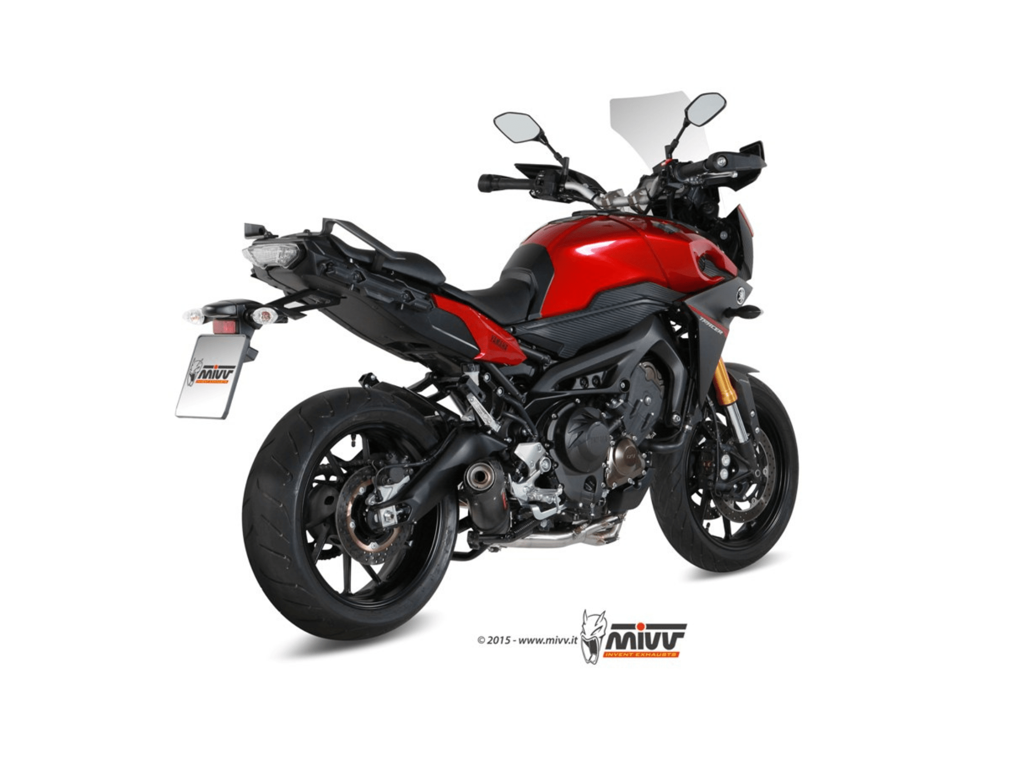 YAMAHA TRACER 900 GT MIVV Exhaust Complete System with Oval Carbon Silencer 2015-2020 - Slika 3