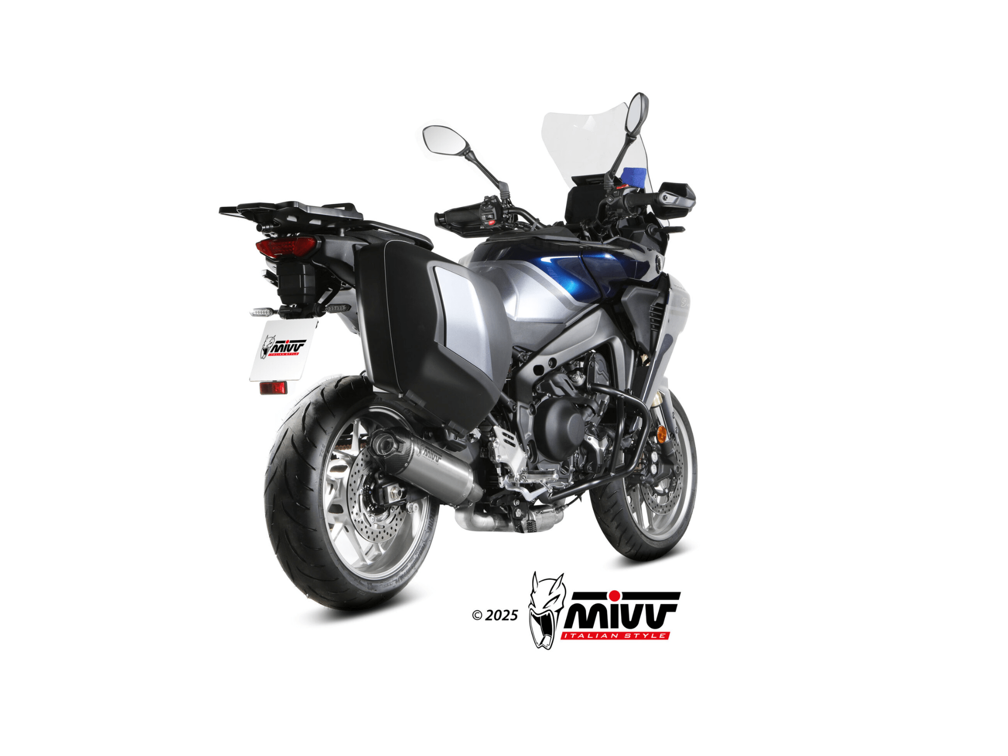 YAMAHA TRACER 9 MIVV Exhaust Complete System with AK-1 Titanium Silencer 2025-2026 - Slika 3