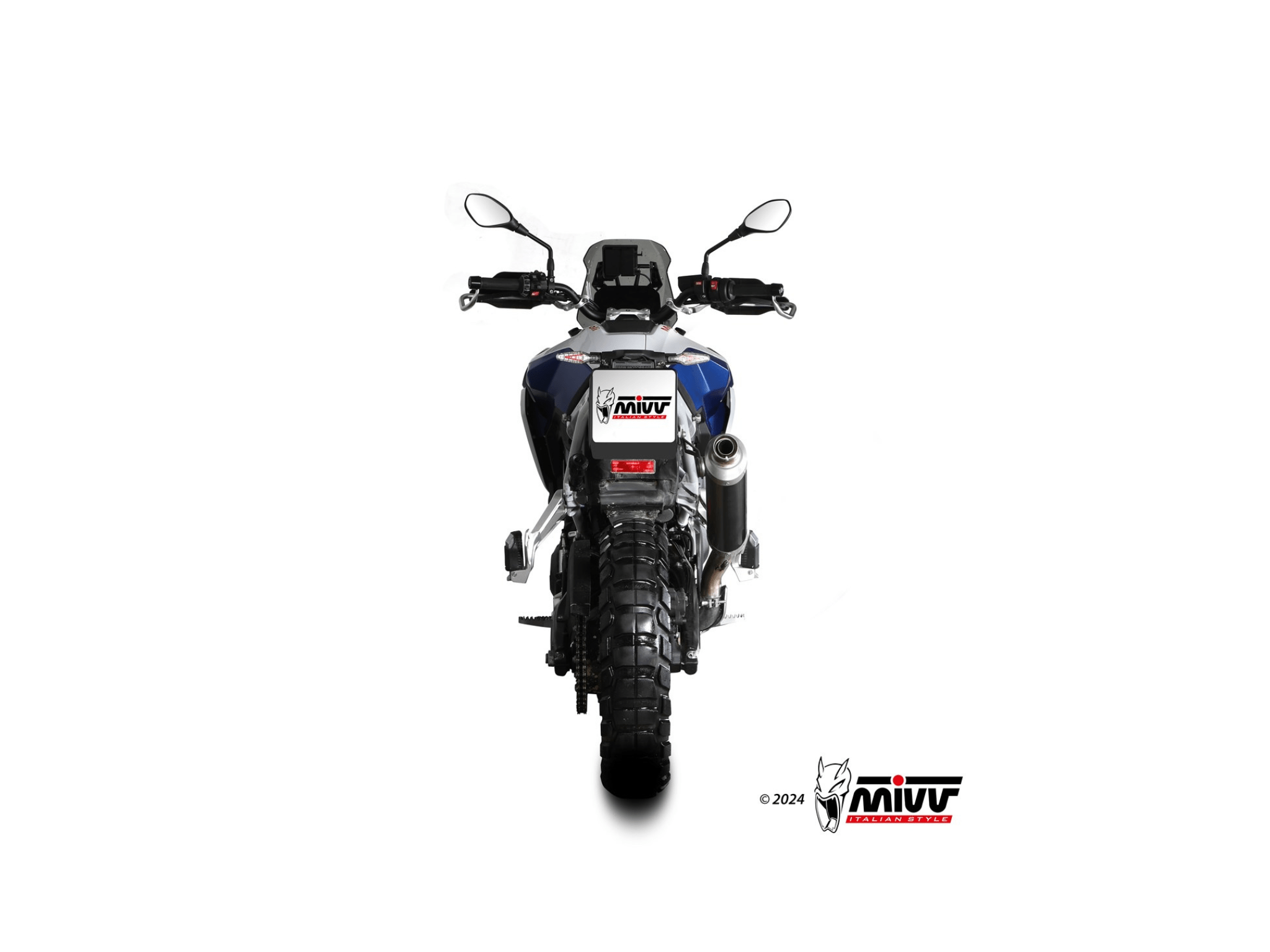 BMW F 900 GS MIVV Exhaust DAKAR Black Slip-On Silencer 2024-2026 - Slika 4