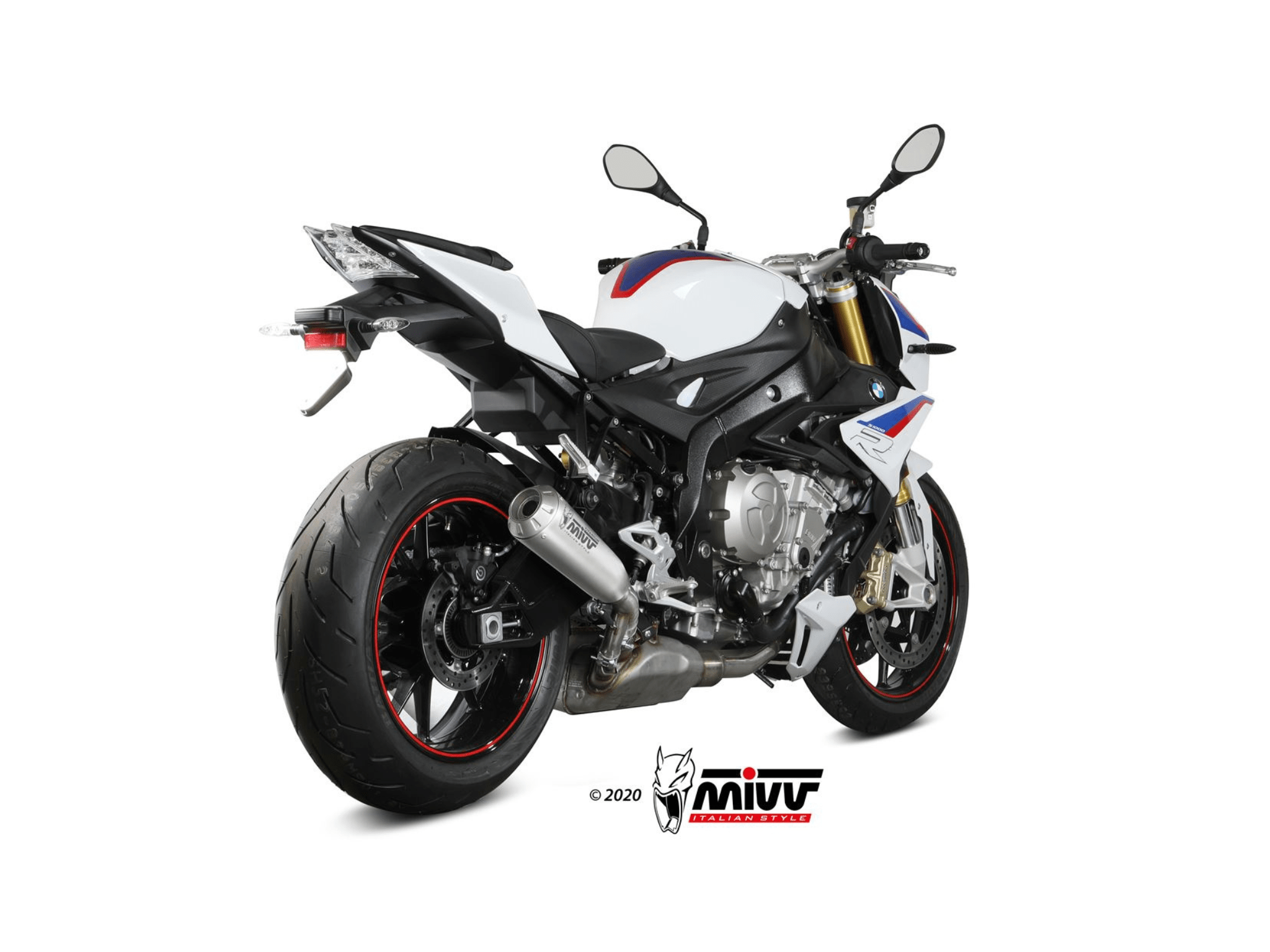 BMW S 1000 R MIVV Exhaust X-M1 Titanium Slip-On Silencer 2017-2020 - Image 3