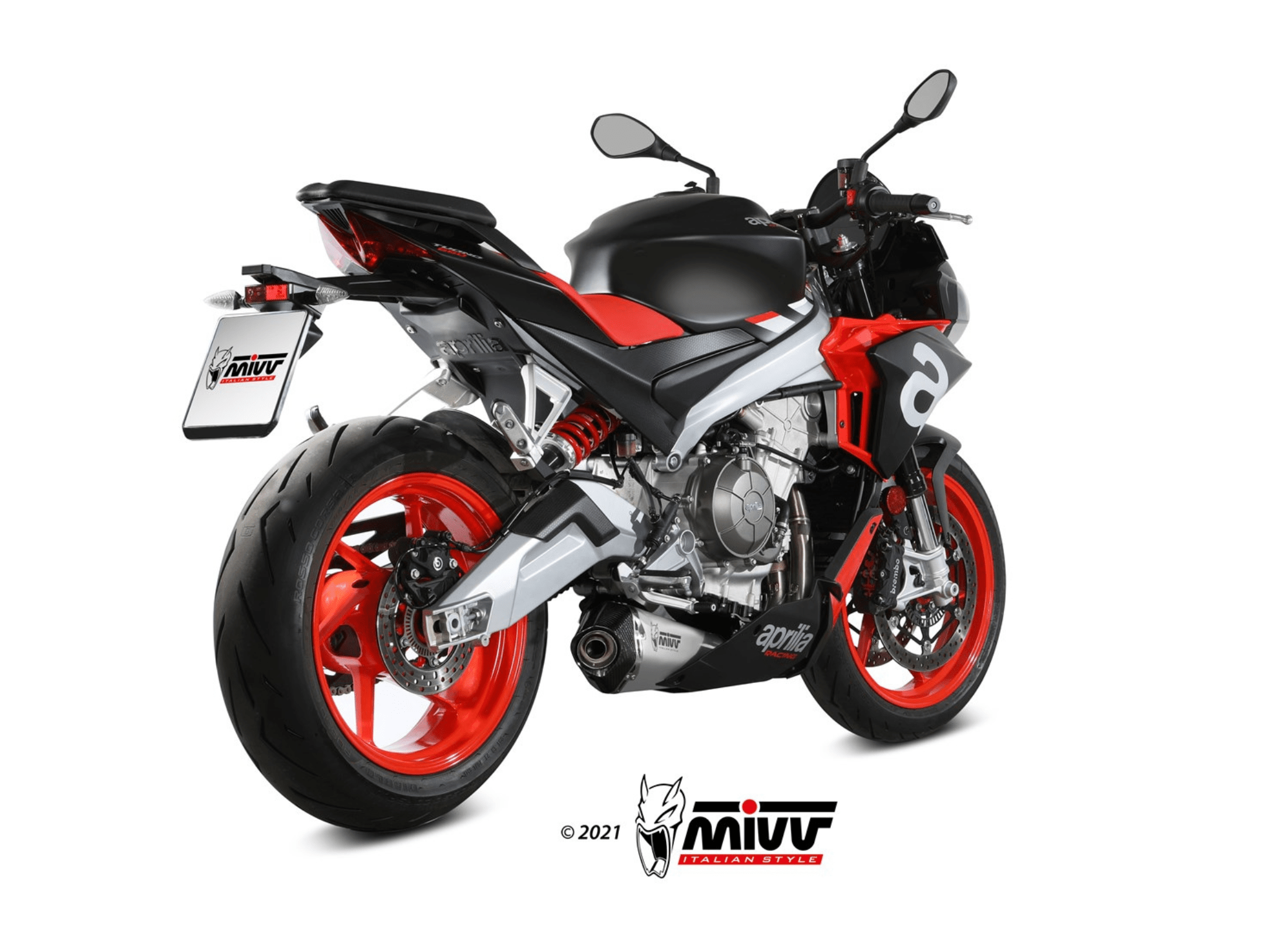 APRILIA TUONO 660 MIVV Exhaust Complete System with DELTA RACE Silencer 2021-2024 - Image 3
