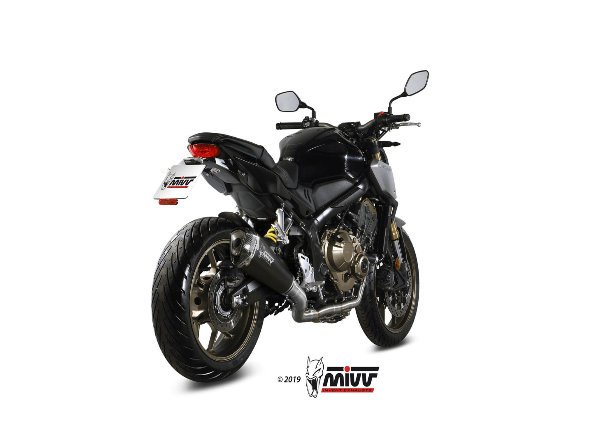 HONDA CB 650 R MIVV Exhaust Complete System with DELTA RACE Black Silencer 2019-2023 - Slika 3