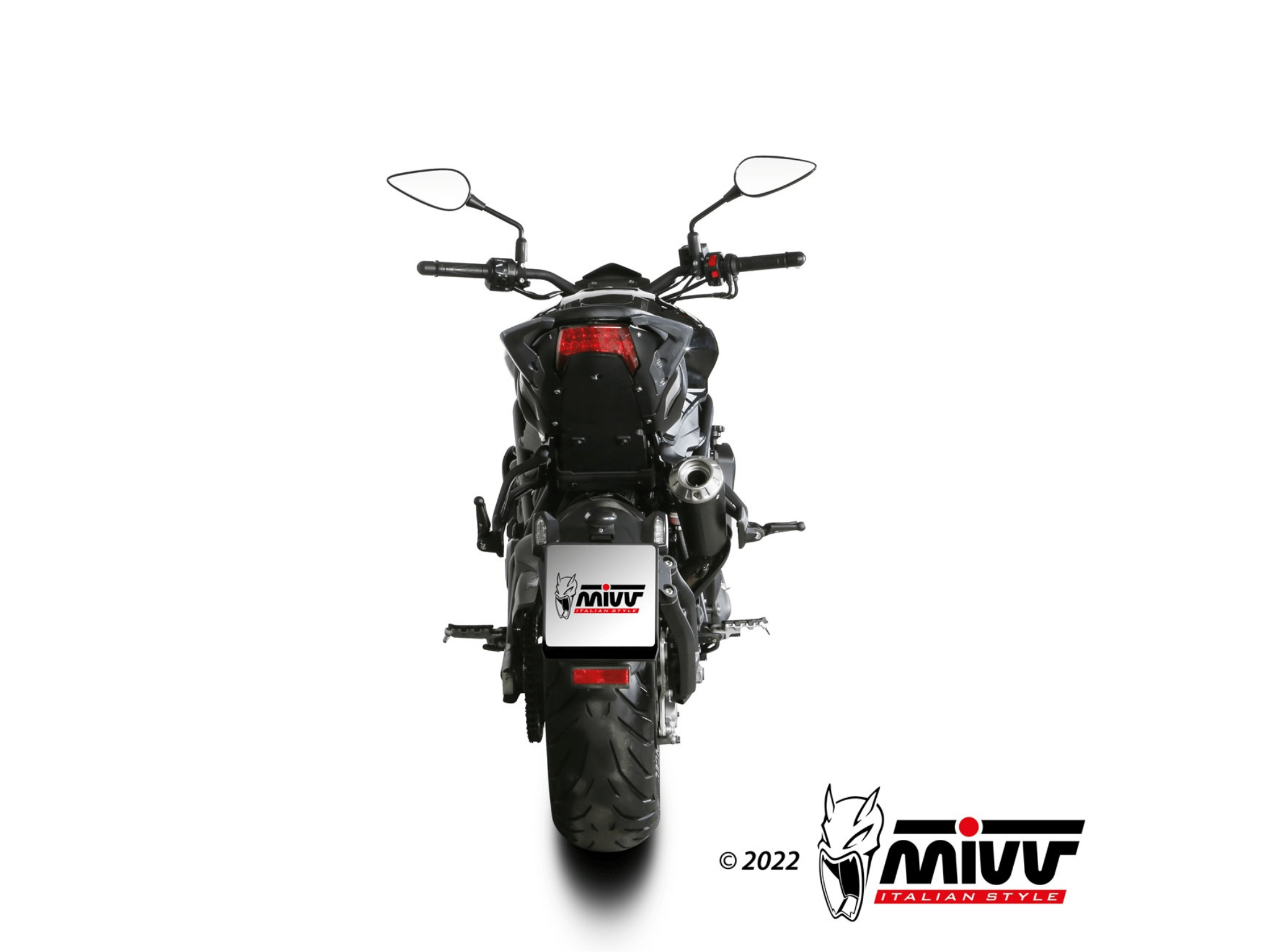 BENELLI 752 S MIVV Exhaust X-M1 Black Slip-On Silencer 2019-2024 - Image 4