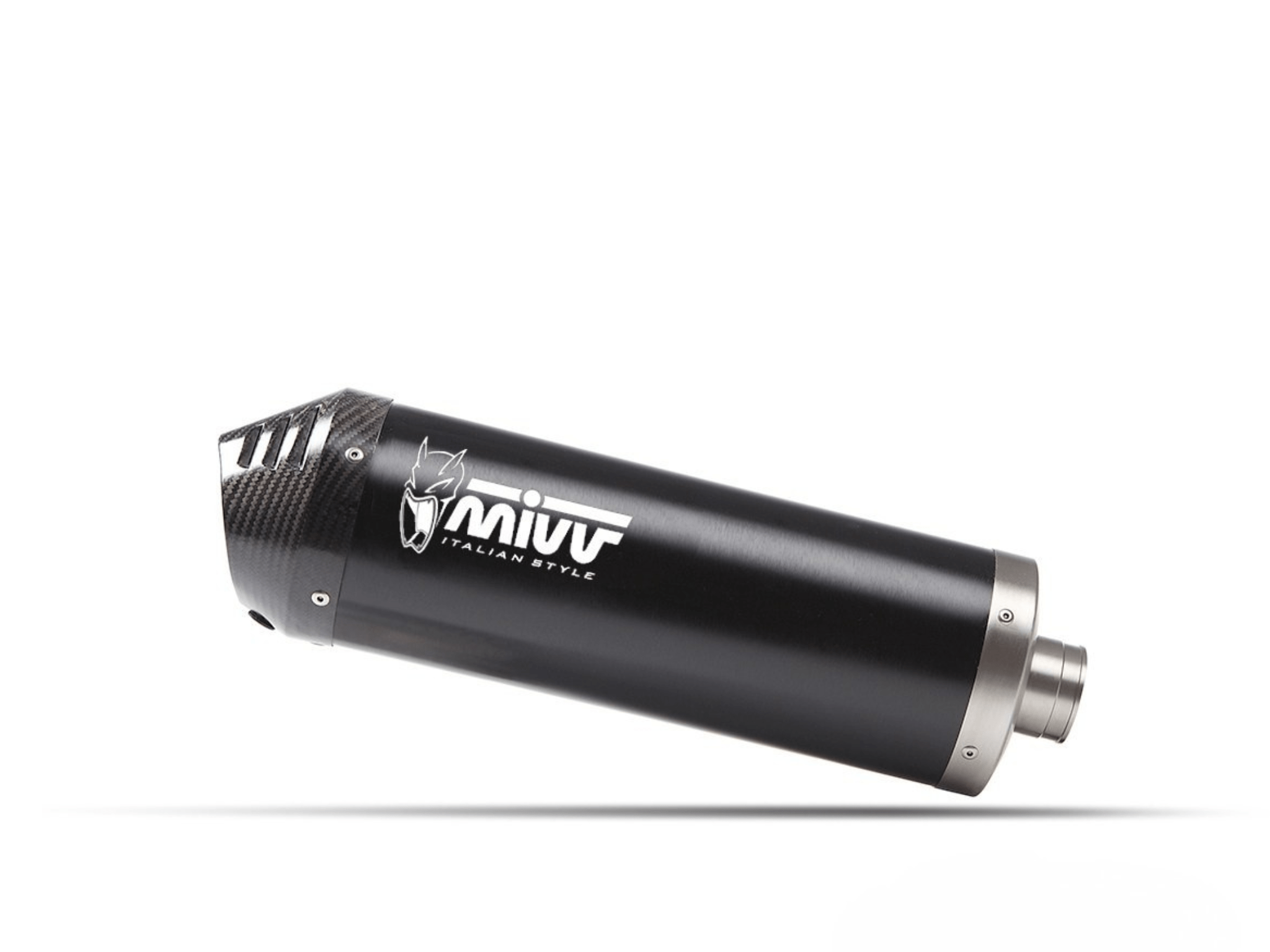 SUZUKI V-STROM 1050 MIVV Exhaust OVAL Black Slip-On Silencer 2020-2024