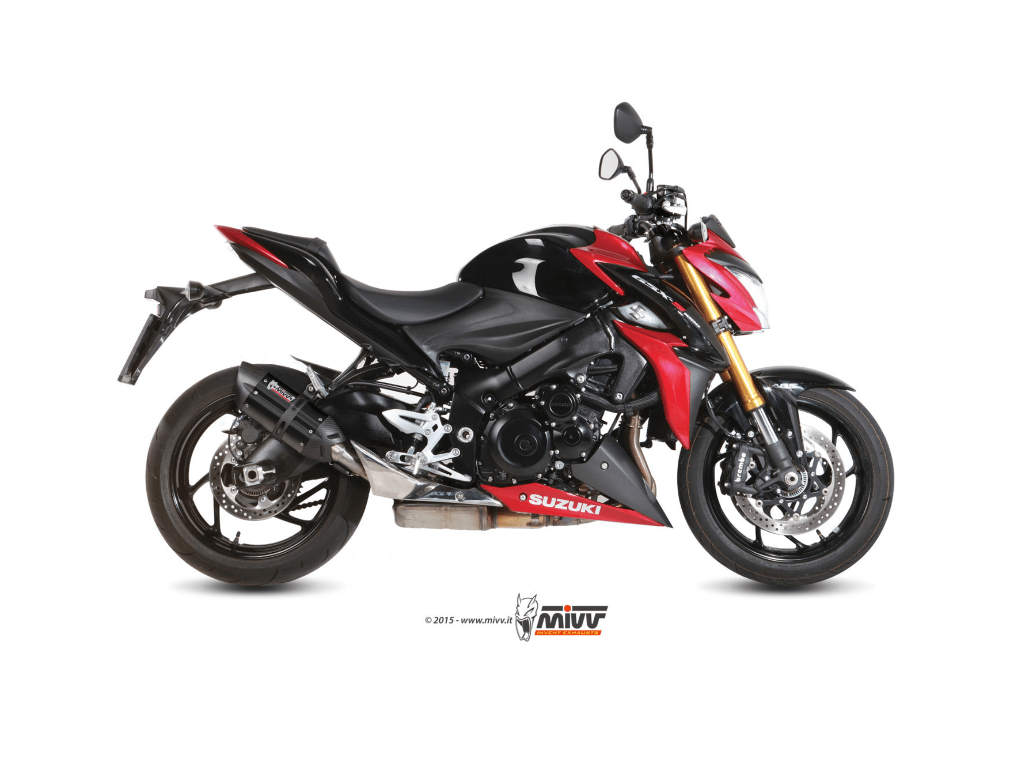 SUZUKI GSX-S 1000 MIVV Exhaust SUONO Black Slip-On Silencer 2015-2020 - Slika 2