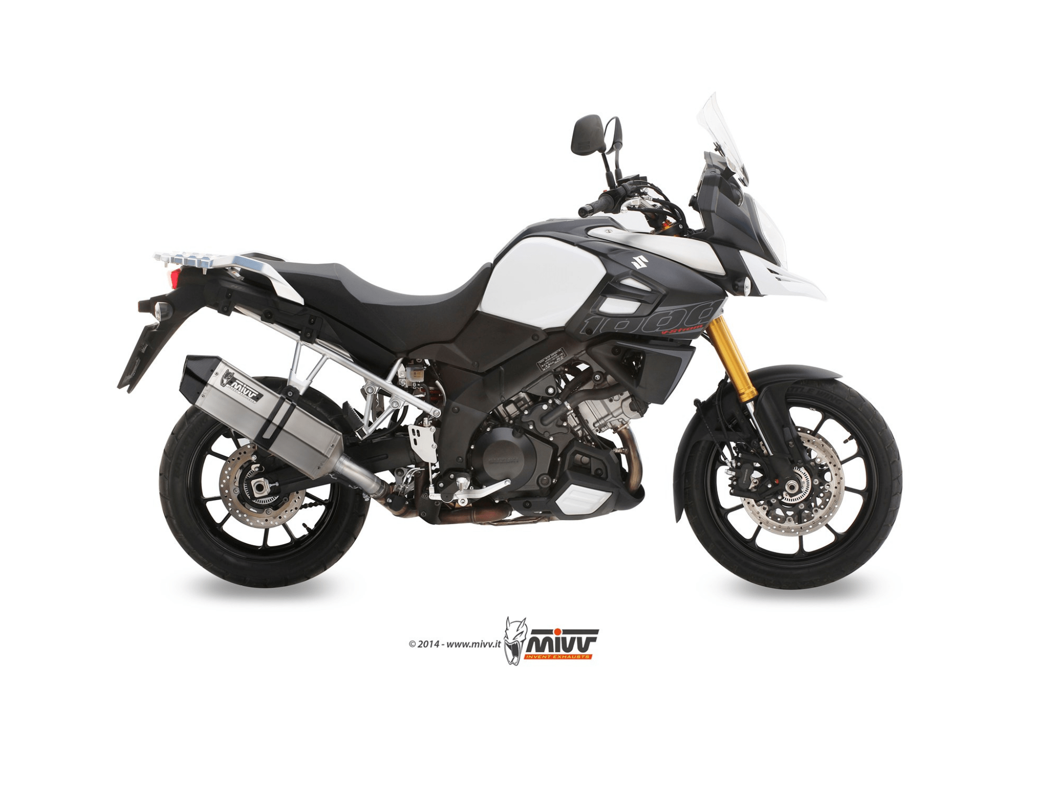 SUZUKI V-STROM 1000 MIVV Exhaust SPEED EDGE Slip-On Silencer 2014-2020 - immagine 2