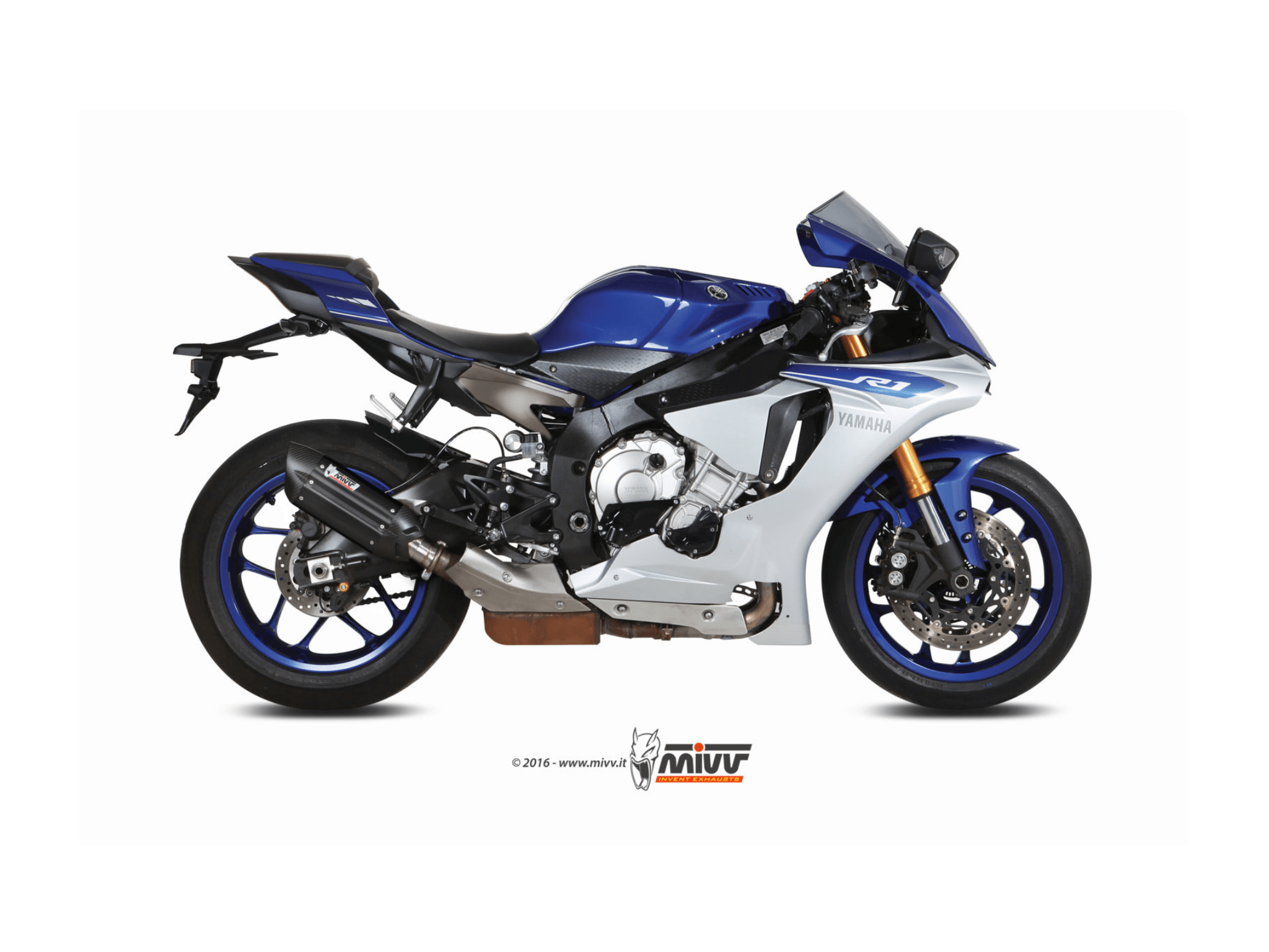 YAMAHA R1 MIVV Exhaust SUONO Black Slip-On Silencer 2015-2022 - Slika 2
