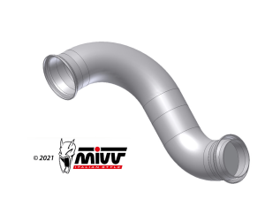 KTM 125 DUKE MIVV Exhaust Optional No-Kat Mid Pipe 2017-2020