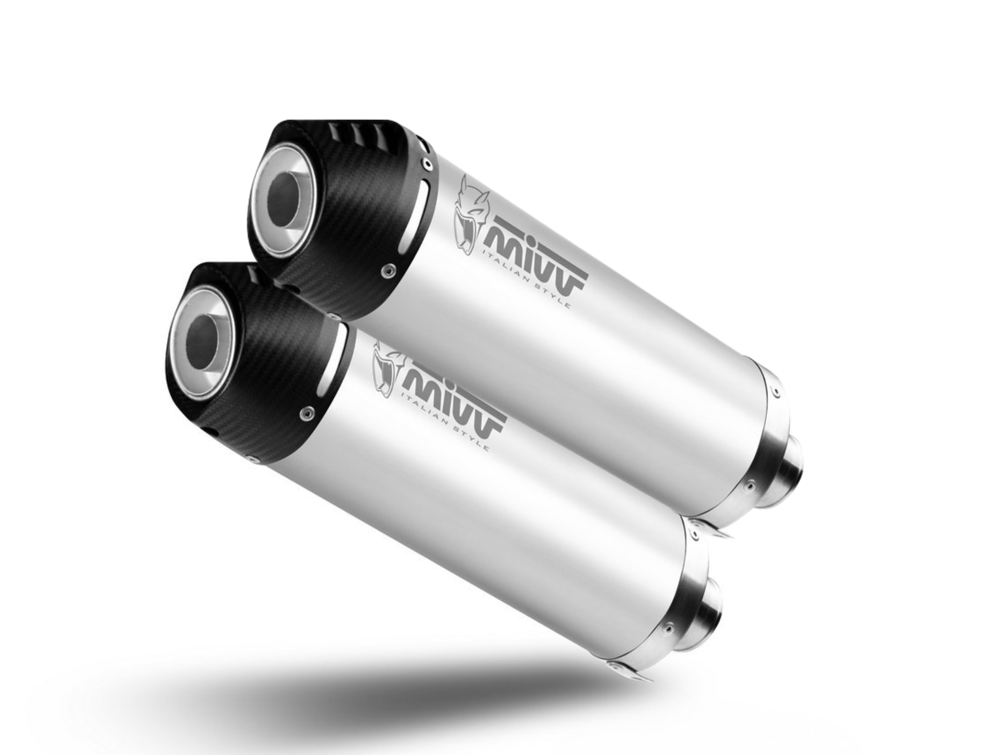 DUCATI 1198 MIVV Exhaust OVAL Titanium Slip-On Silencers 2009-2012