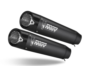 DUCATI HYPERMOTARD 698 MONO MIVV Exhaust X-M5 Black Slip-On Silencers 2024-2025