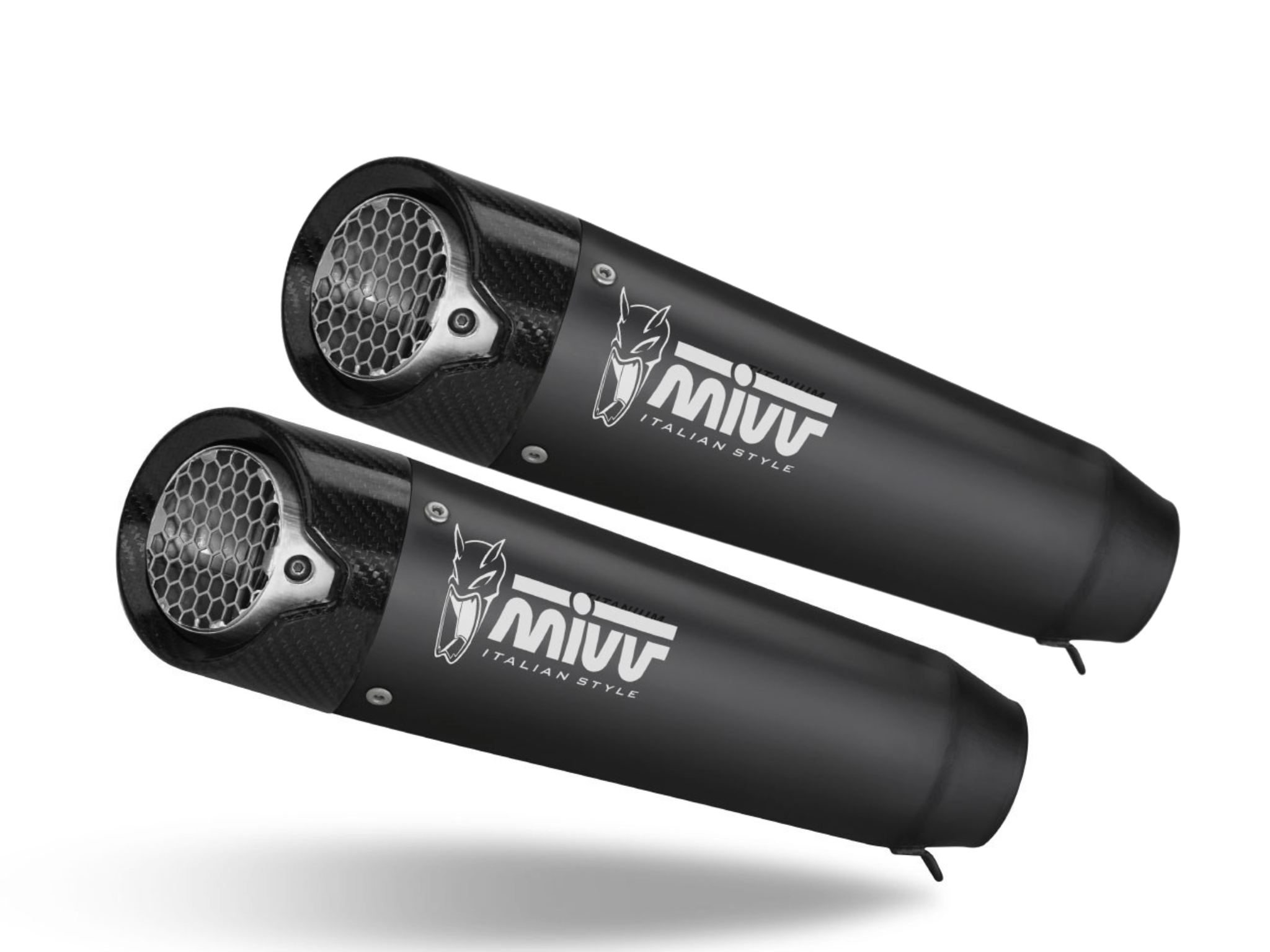 DUCATI HYPERMOTARD 698 MONO MIVV Exhaust X-M5 Black Slip-On Silencers 2024-2025