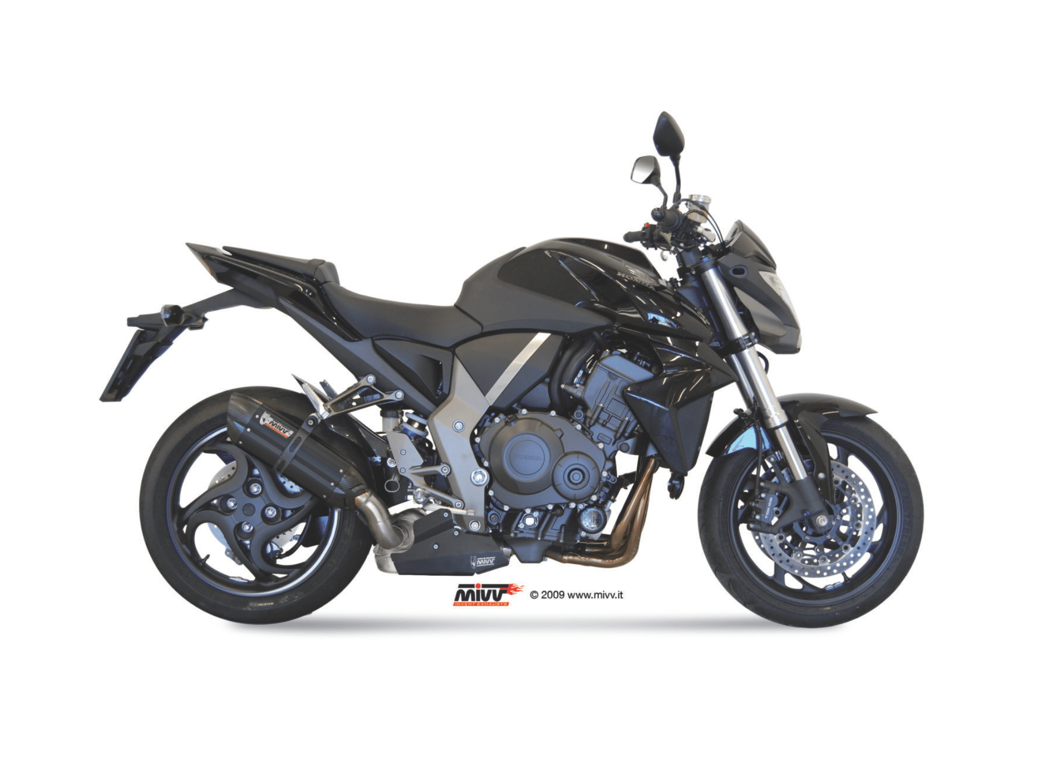 HONDA CB 1000 R MIVV Exhaust SUONO Black Slip-On Silencer 2008-2017 - Slika 2