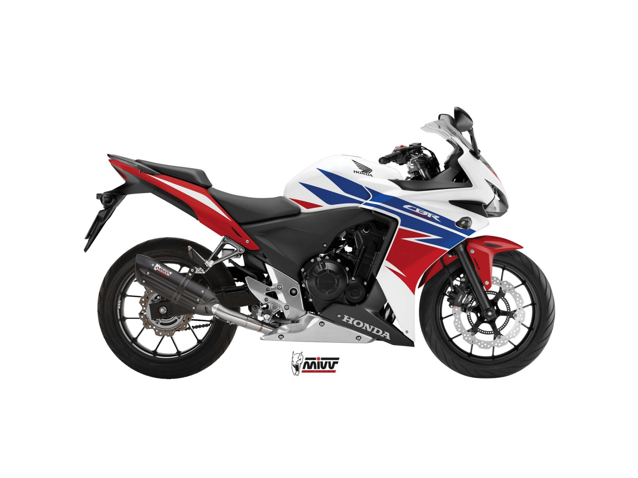 HONDA CBR 500 R MIVV Exhaust SUONO Black Slip-On Silencer 2013-2015 - Slika 2